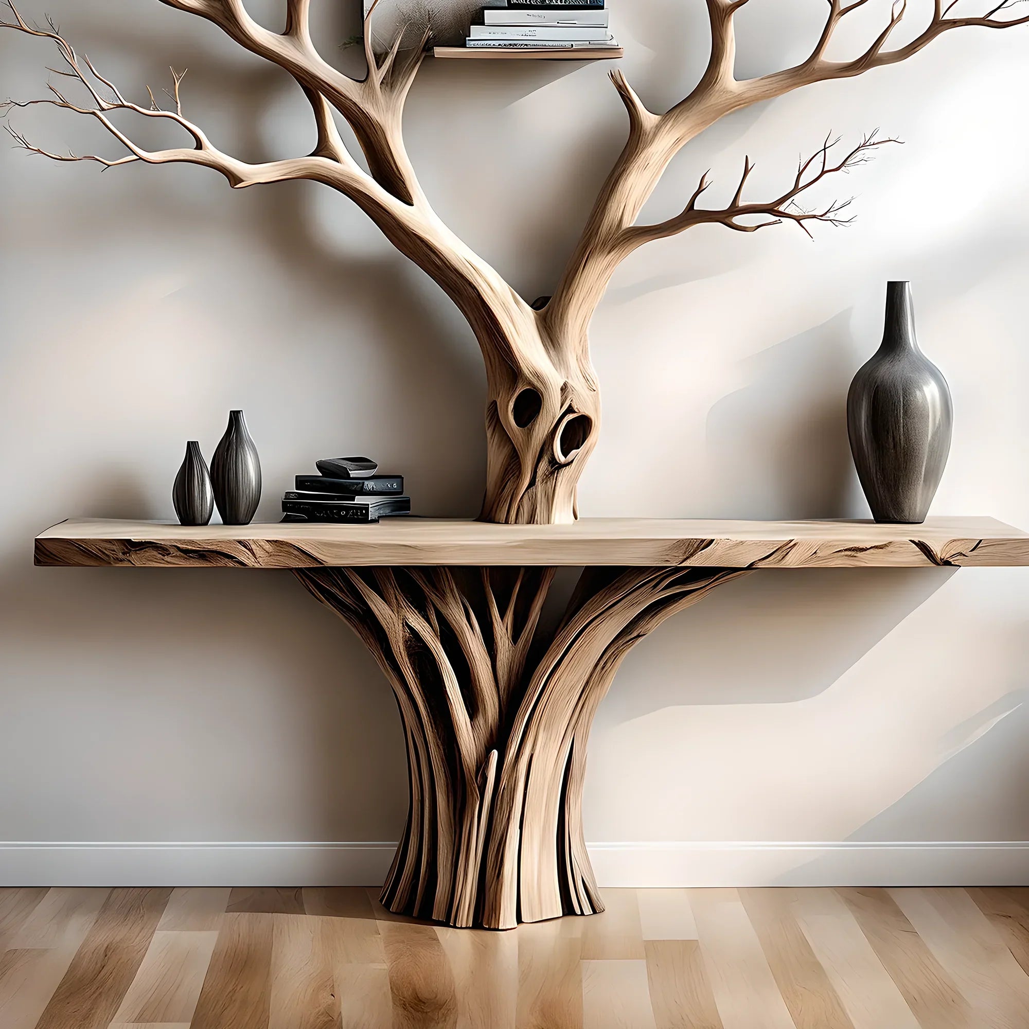 Tree-shaped reading table, children's study table, living room decoration table
