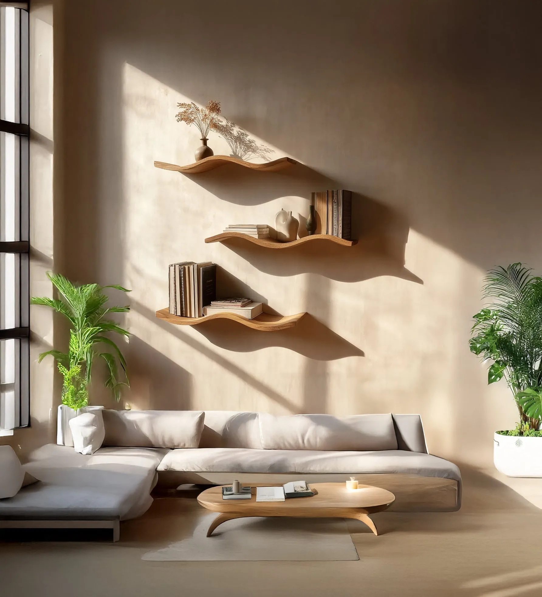 Handcrafted Live Edge Floating Shelf – Solid Wood Wall Décor & Minimalist Home Gift - Image 4