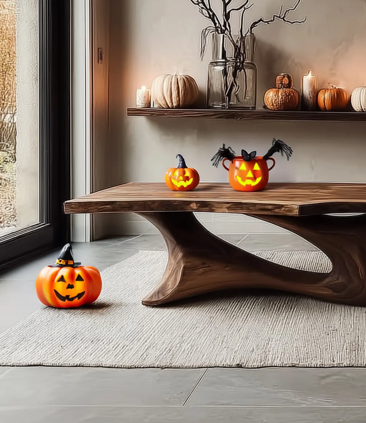 Mid Century Live Edge Coffee Table – Rustic Farmhouse Reclaimed Wood Side Table - Image 2