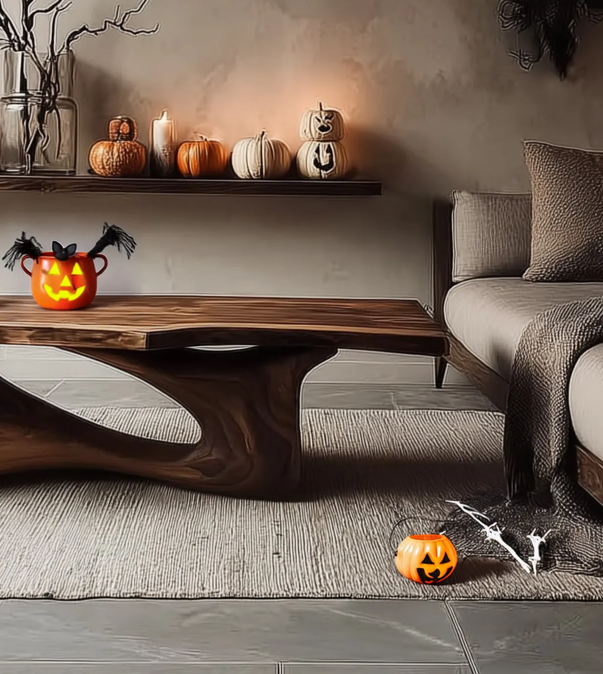 Mid Century Live Edge Coffee Table – Rustic Farmhouse Reclaimed Wood Side Table - Image 3