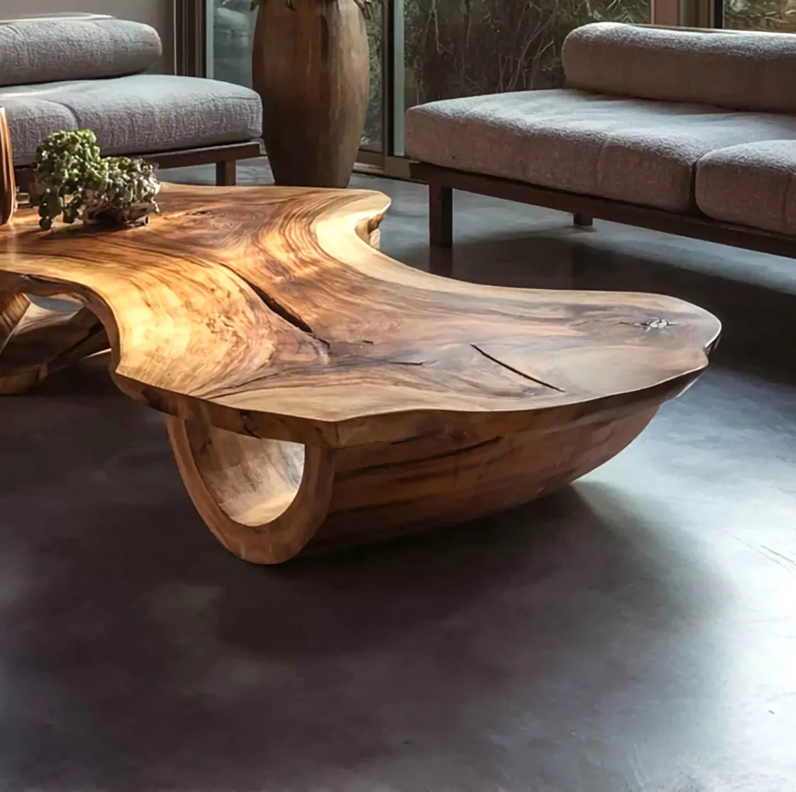 Rustic Reclaimed Wood Coffee Table with Shelf – Handmade Farmhouse Barnwood Furniture - Image 2