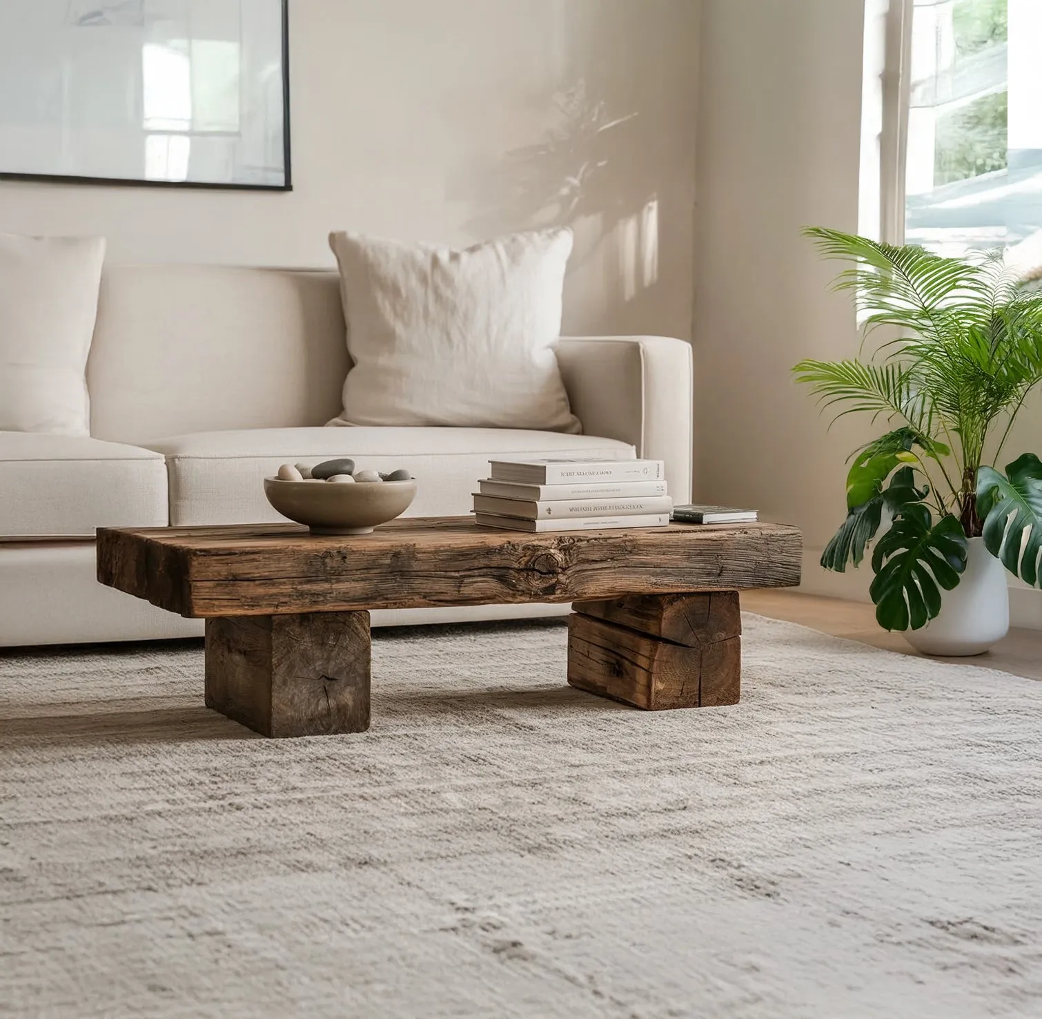 Handmade Live Edge Coffee Table – Rustic Solid Wood Slab for Modern Farmhouse Decor - Image 3