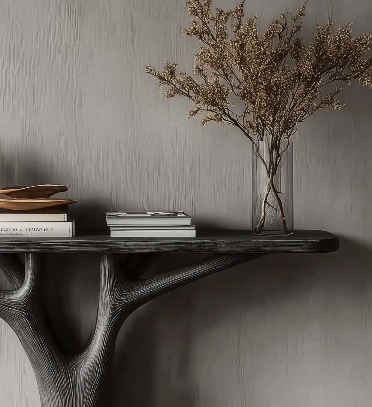 Modern Tree Branch Console Table – Handcrafted Wooden Entryway Table - Image 4