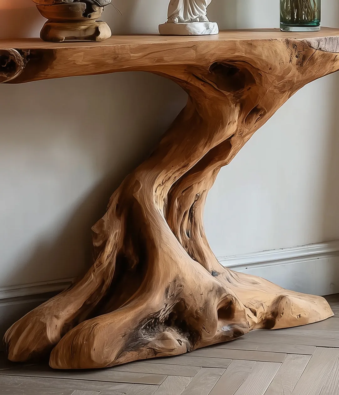 Rustic Wooden Console Table – Reclaimed Entryway Table, Modern Farmhouse Side Table - Image 3