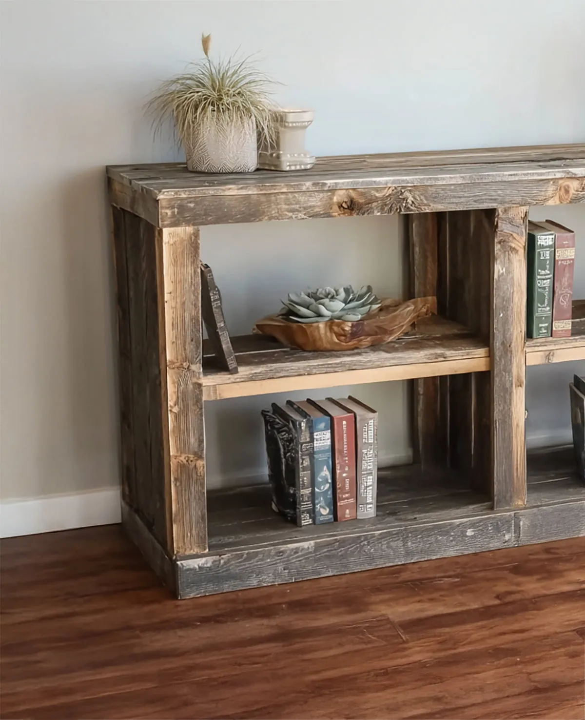 Handcrafted Reclaimed Wood Console – Rustic Hallway or Living Room Table - Image 2