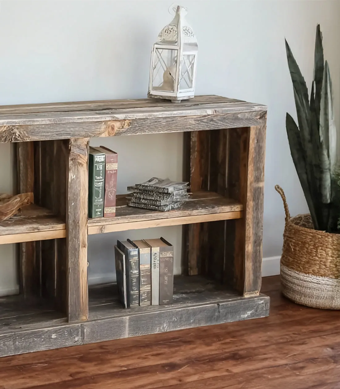Handcrafted Reclaimed Wood Console – Rustic Hallway or Living Room Table - Image 3