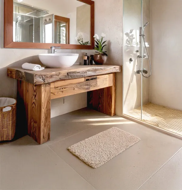 Handcrafted Reclaimed Oak Bathroom Vanity – Single or Double Sink Rustic Farmhouse Cabinet - Image 2