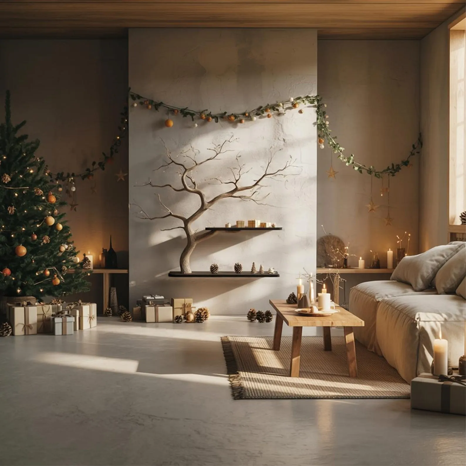 Tree Bookshelf Live Edge Floating Shelf Custom Bookcase Wood Furniture for Home and Christmas Decor - Image 8