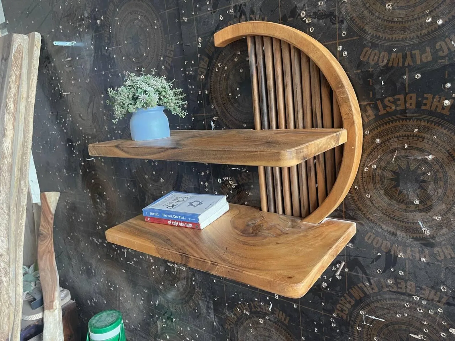 Custom Floating Shelf Set Solid Wood Handmade Live Edge Wood Wall Shelf For Bookshelf Decor Rustic Home Accent Housewarming Gift - Image 2