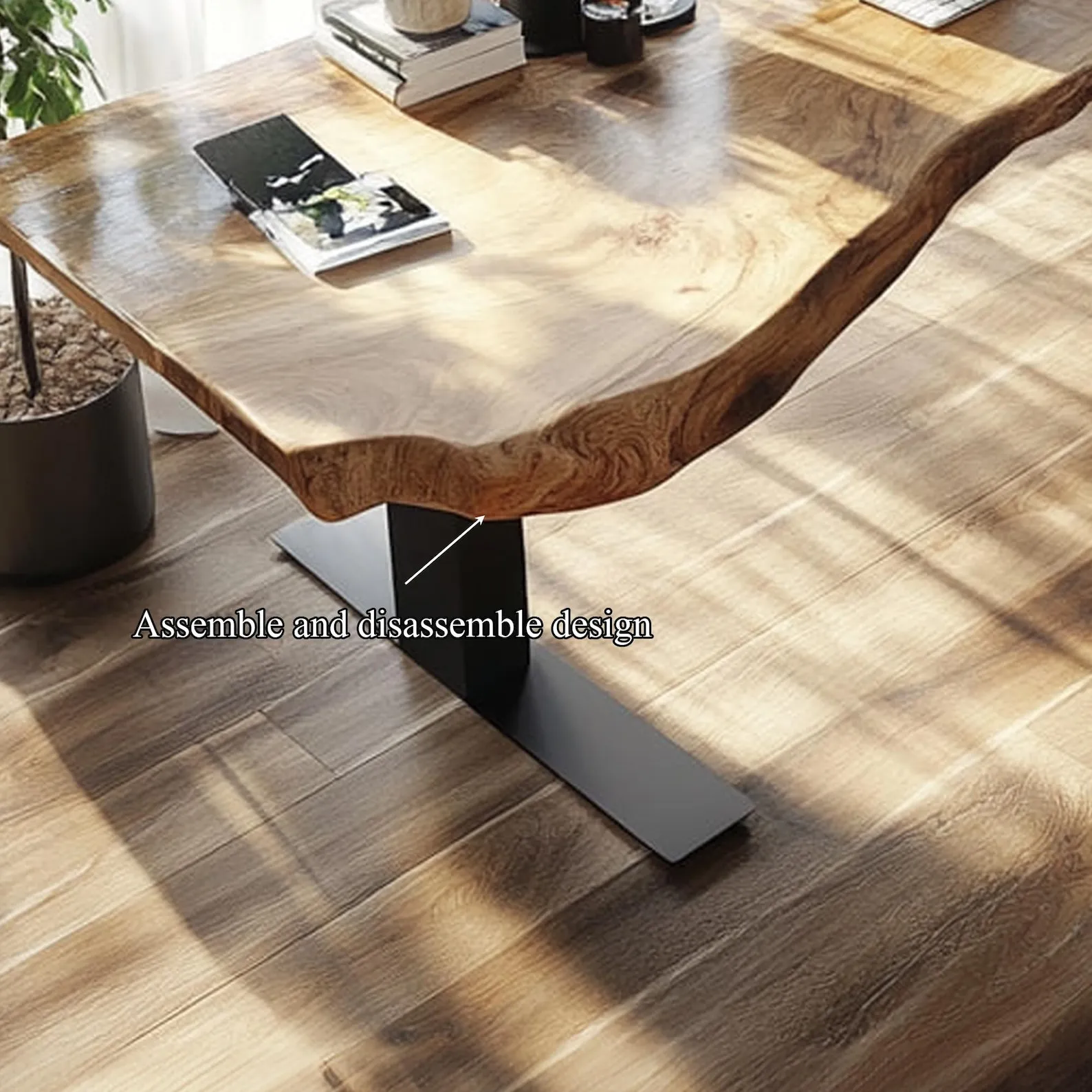 Rustic Wood Floating Desk Standing Mounted Study Desk Table Home Office Desk Hanging Table Unique Live Edge Desk Shelf Mother Gift - Image 5