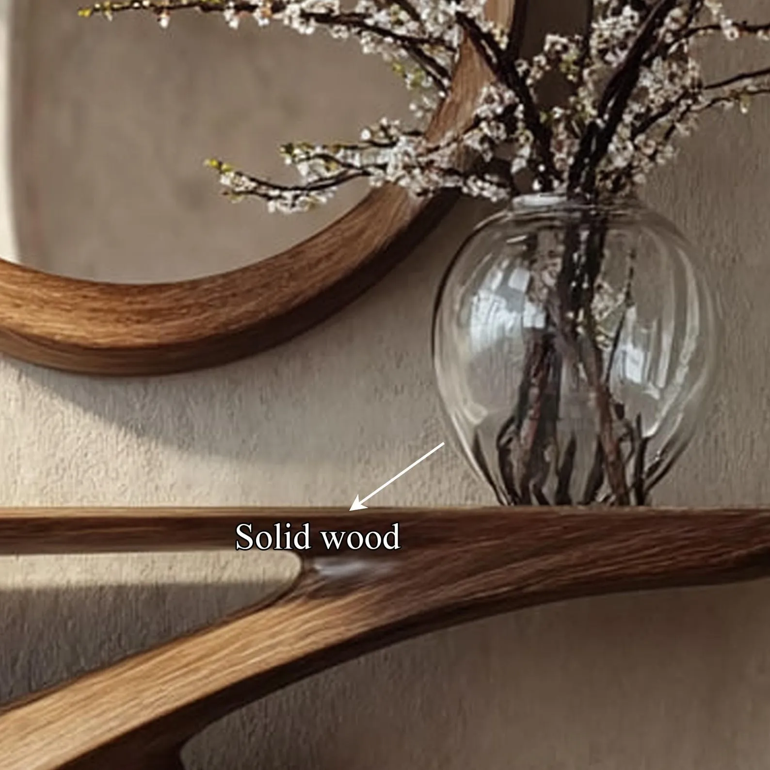 Handmade Live Edge Wood Console Table Solid Wood Rustic Furniture Christmas Decor Housewarming Gift - Image 3