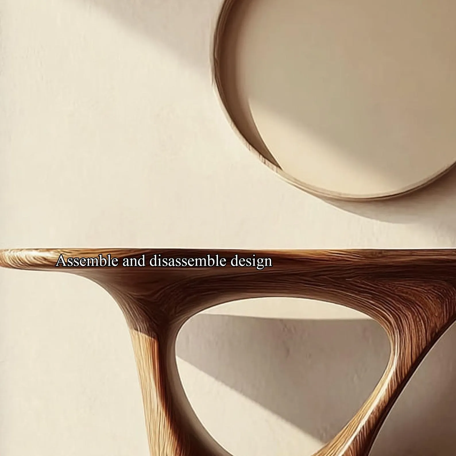 Solid Wood Live Edge Console Table Rustic Handmade Furniture Christmas Decor Housewarming Gifts - Image 3