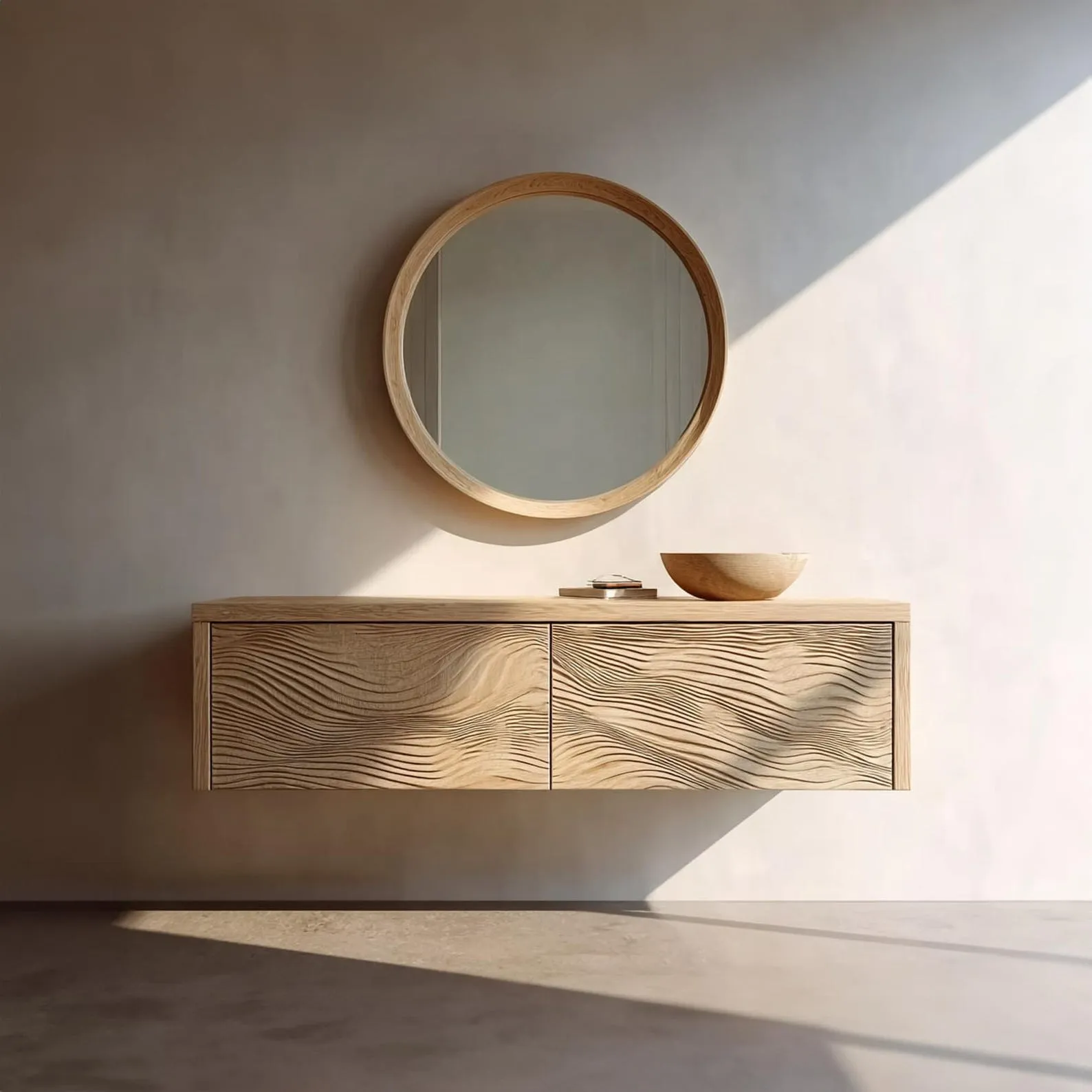 Solid Wood Sink Shelf Custom Cabinet Wooden Bathroom Vanity Rustic Storage Wood Furniture Bathroom Decor