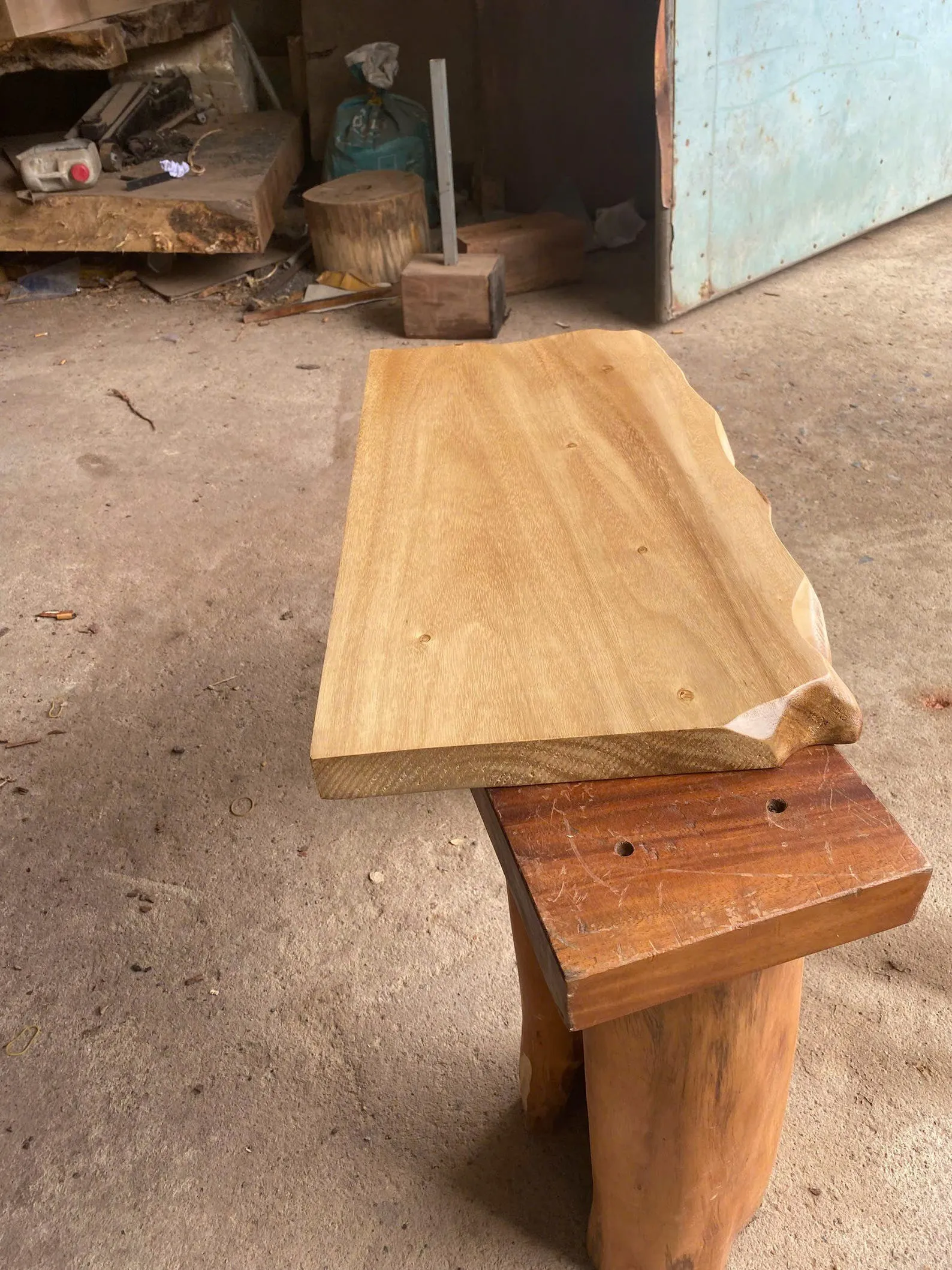 Solid Wood Floating Shelf Rustic Display Shelf Unique Furniture Halloween Decor Housewarming Gift - Image 3