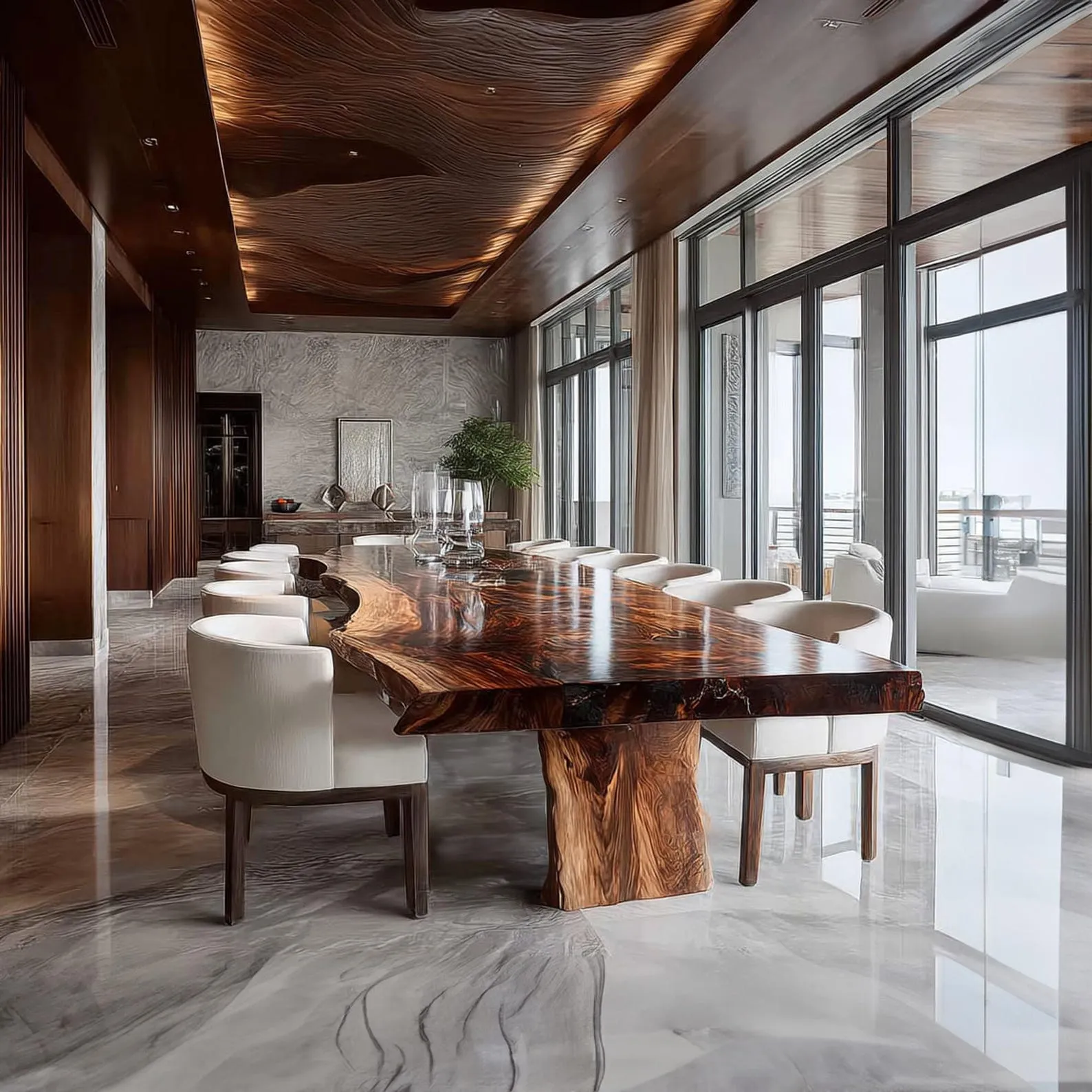 Rustic Solid Wood Dining Table Vintage Dining Room Table Unique Handmade Furniture Home Decor Housewarming Gift