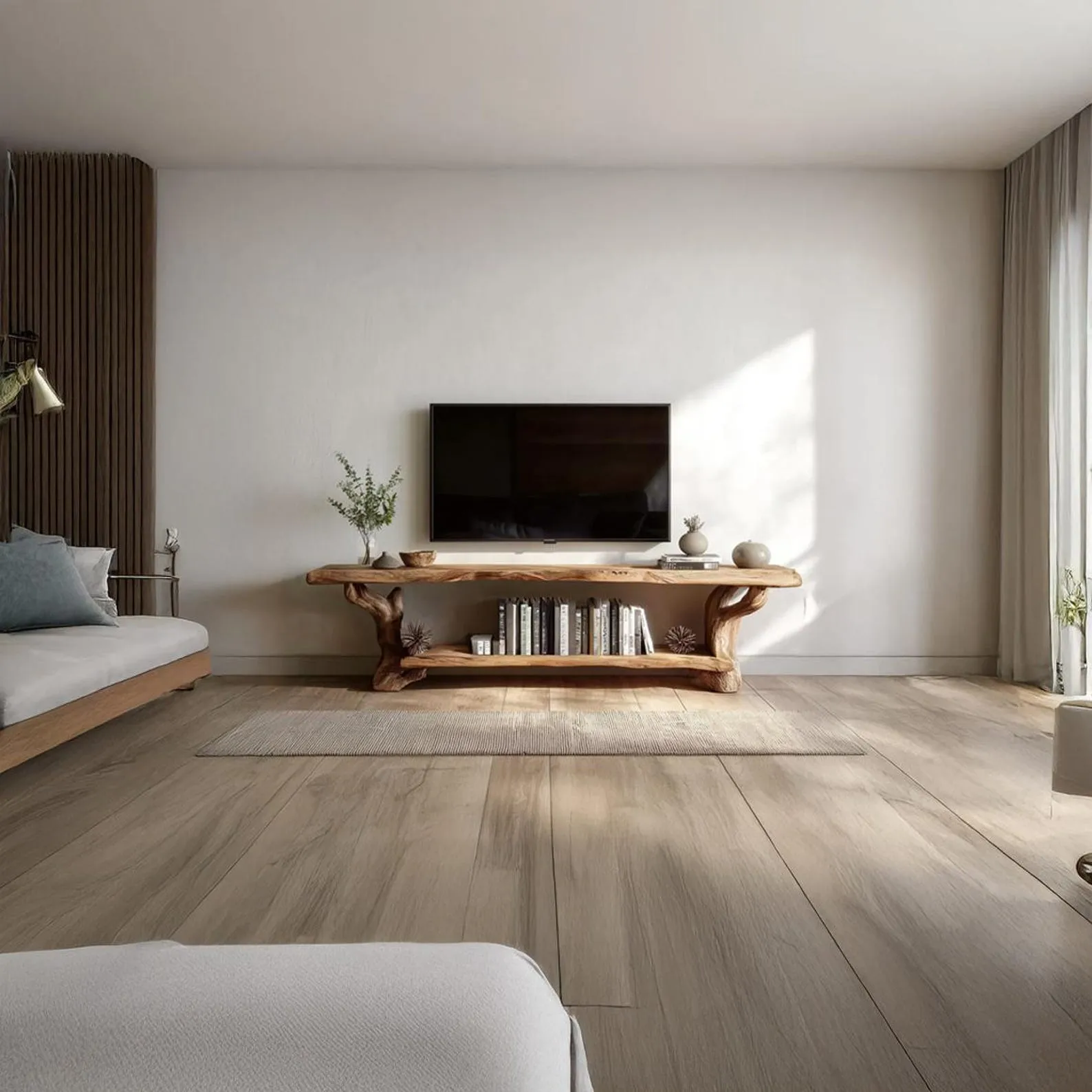 Live edge tv stand custom floating tv cabinet rustic tv storage handmade tv console unique home furniture housewarming decor living room - Image 6