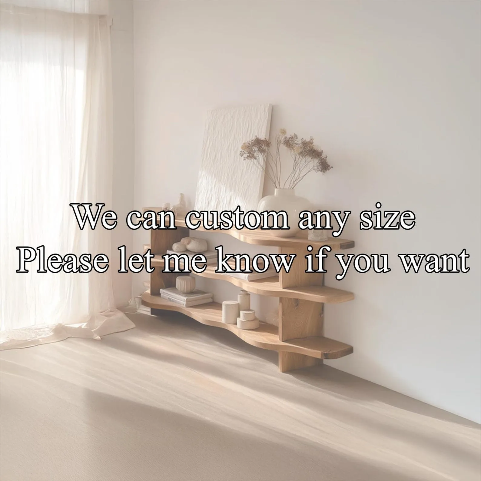 Shelf TV Solid Wood Live Edge Floating Shelves Shoe Bench Walnut Display Shelf Desk Shelf Unique Home Decor - Image 2