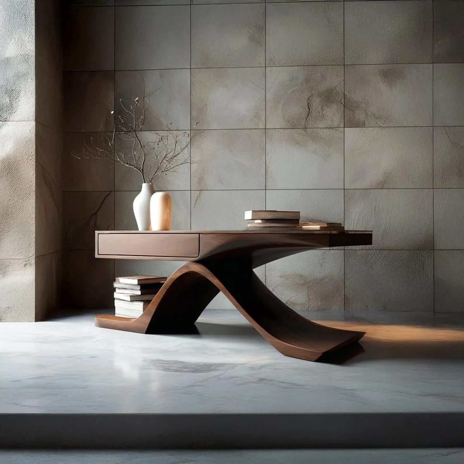 Rustic Wood Console Table Cabinet Natural Driftwood Custom Design Handmade Unique Entryway Decor Bespoke Solid Wood Furniture Gift