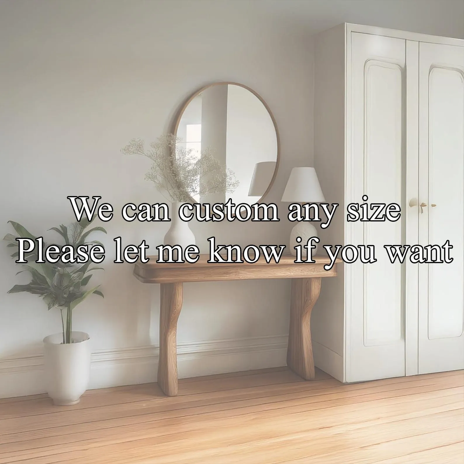 End Table Solid Wood Natural Inspired Custom Design Handmade Unique Entryway Decor Bespoke Solid Wood Furniture Gift - Image 2