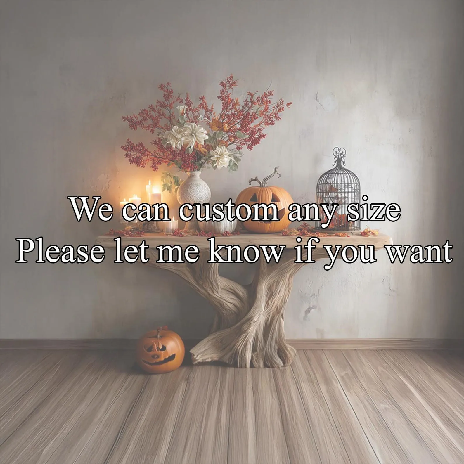 Console table unique art solid wood handmade narrow wood entryway table custom table decor living room table decor halloween costume - Image 4