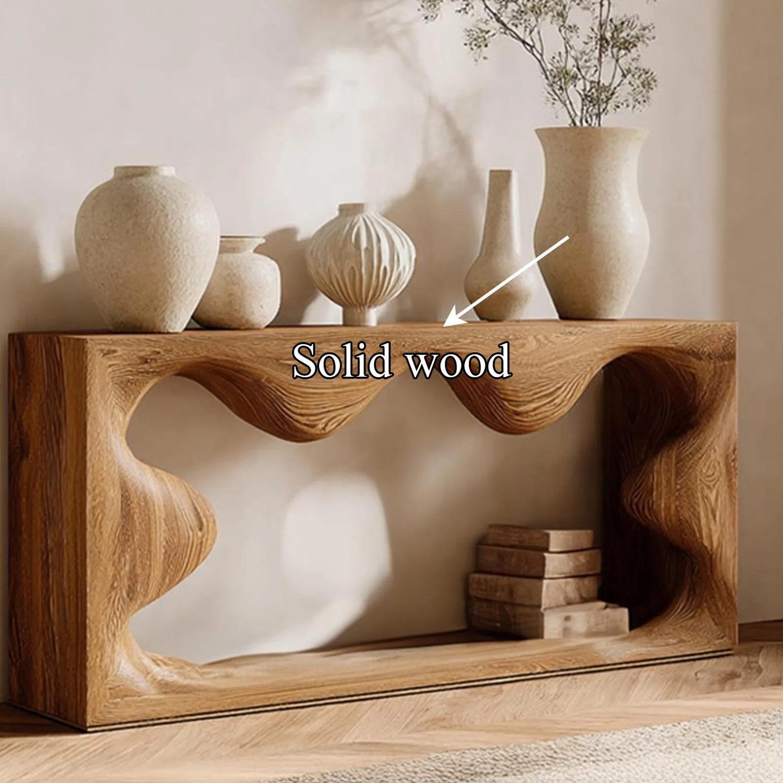 Farmhouse table reclaimed wood console table handmade wooden entry way table console furniture unique home decor - Image 3