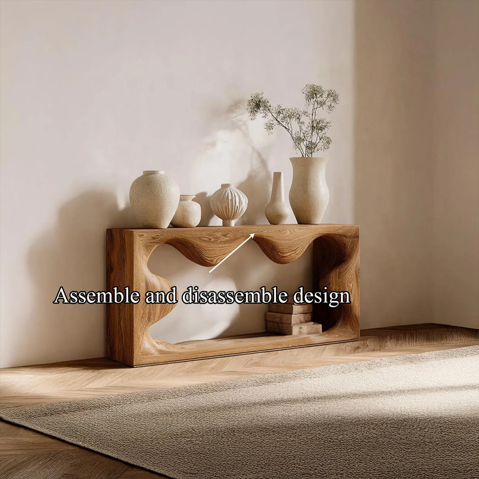 Farmhouse table reclaimed wood console table handmade wooden entry way table console furniture unique home decor - Image 4