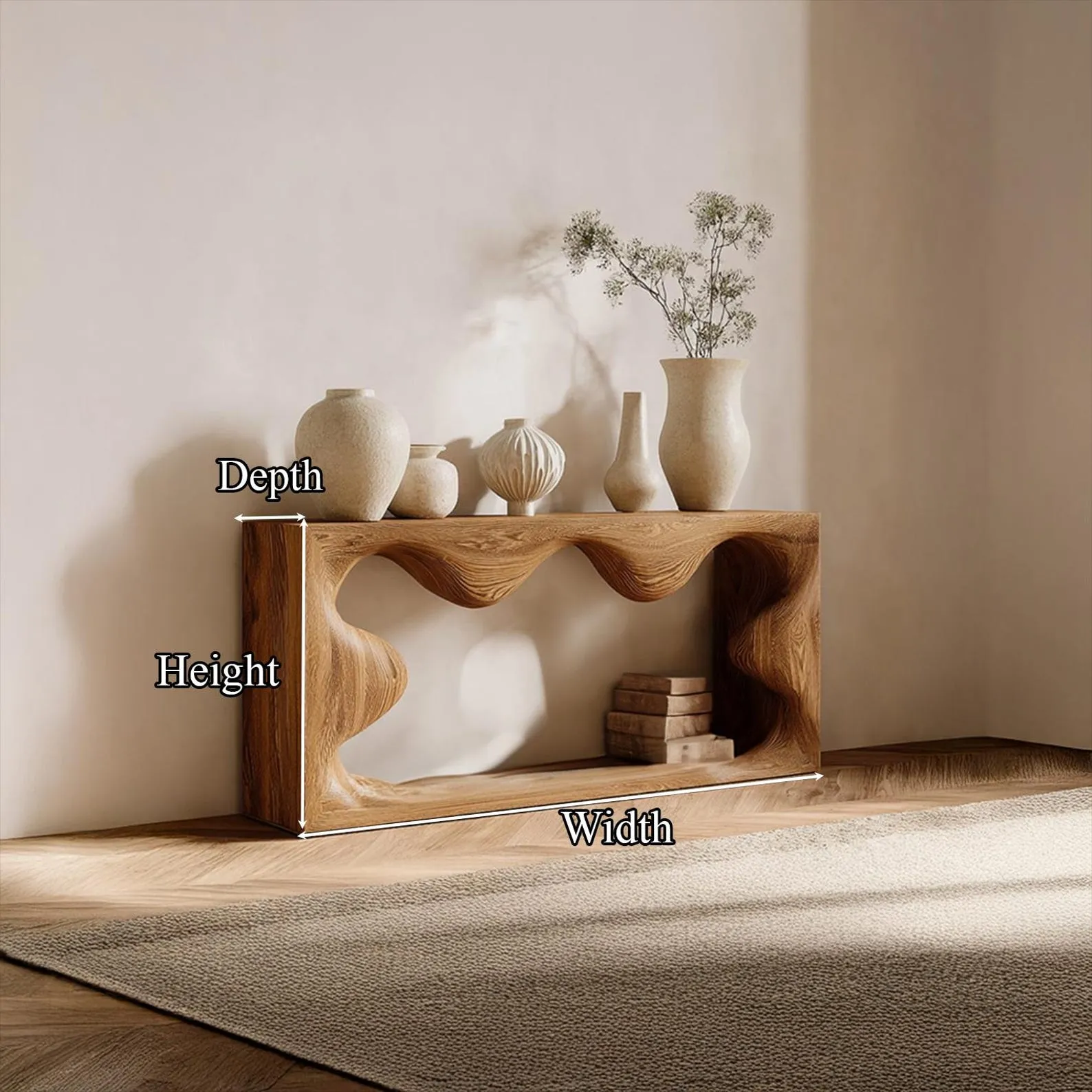 Farmhouse table reclaimed wood console table handmade wooden entry way table console furniture unique home decor - Image 5