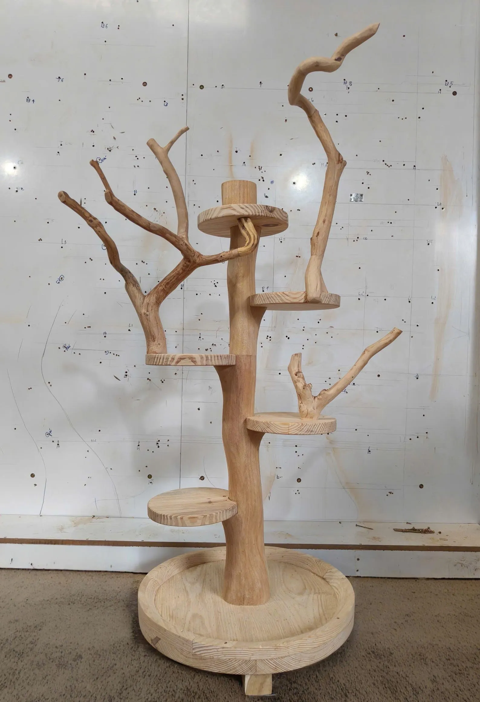 Display Shelves Parrot Solid Wood Handmade Unique Wood Grain Shelf Decor Wood Shelf Standing Home Decor Parrot Gift - Image 4