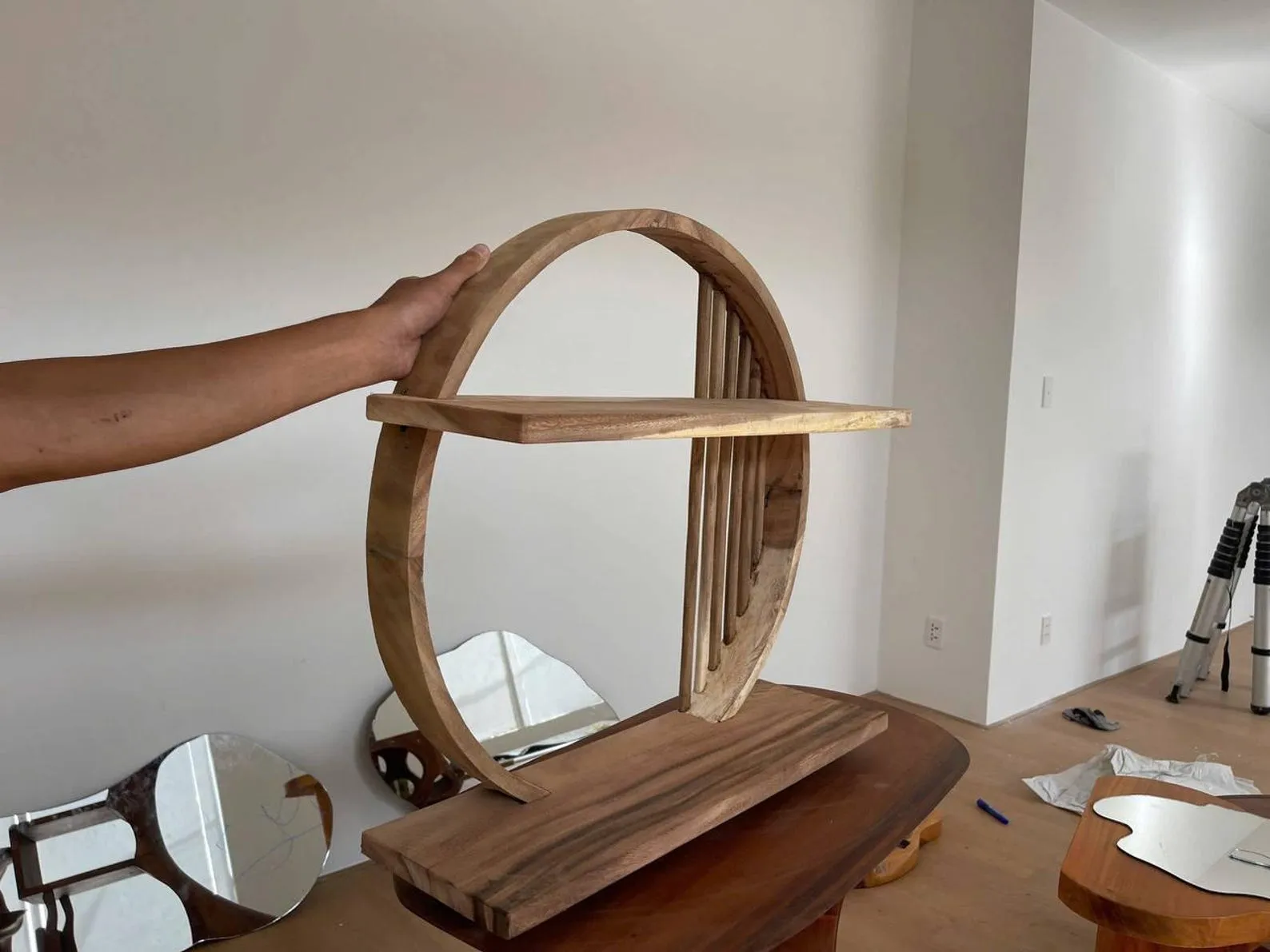 Floating Shelf Set Solid Wood Handmade Live Edge Wood Wall Shelf For Bookshelf Decor Rustic Home Accent Housewarming Gift - Image 2