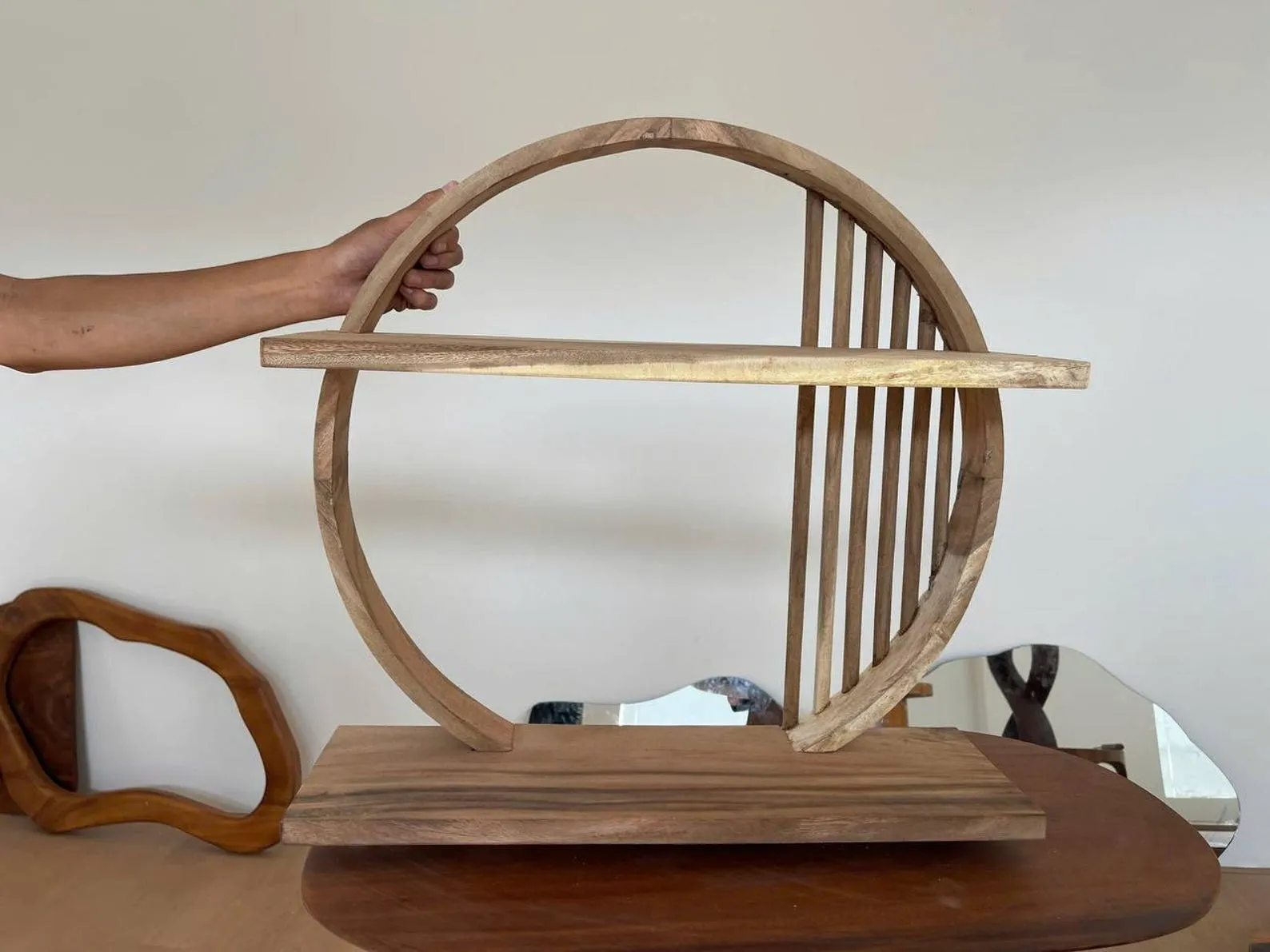 Floating Shelf Set Solid Wood Handmade Live Edge Wood Wall Shelf For Bookshelf Decor Rustic Home Accent Housewarming Gift - Image 3