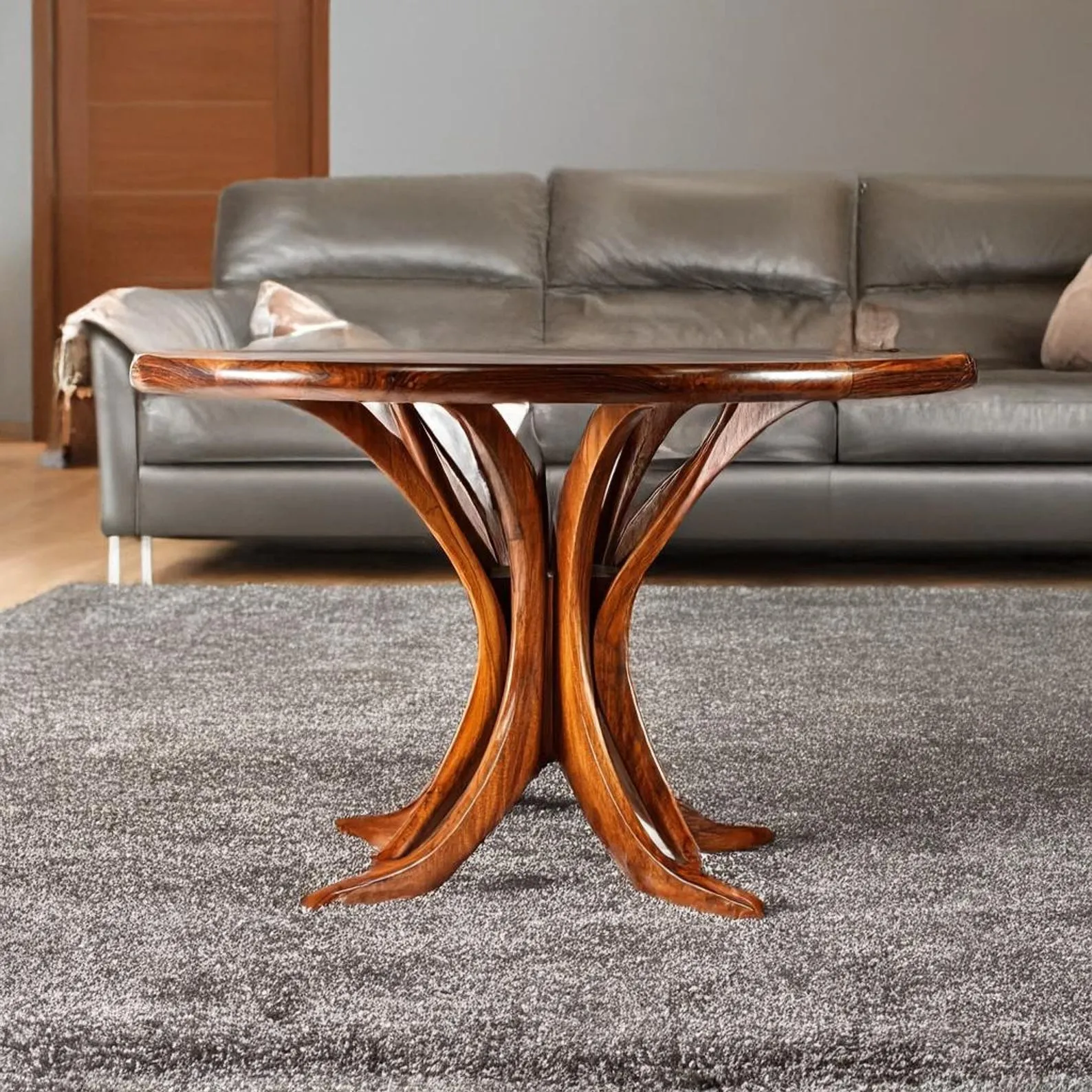 Custom coffee table solid wood handmade unique wooden live edge table entryway table decor living room gift her