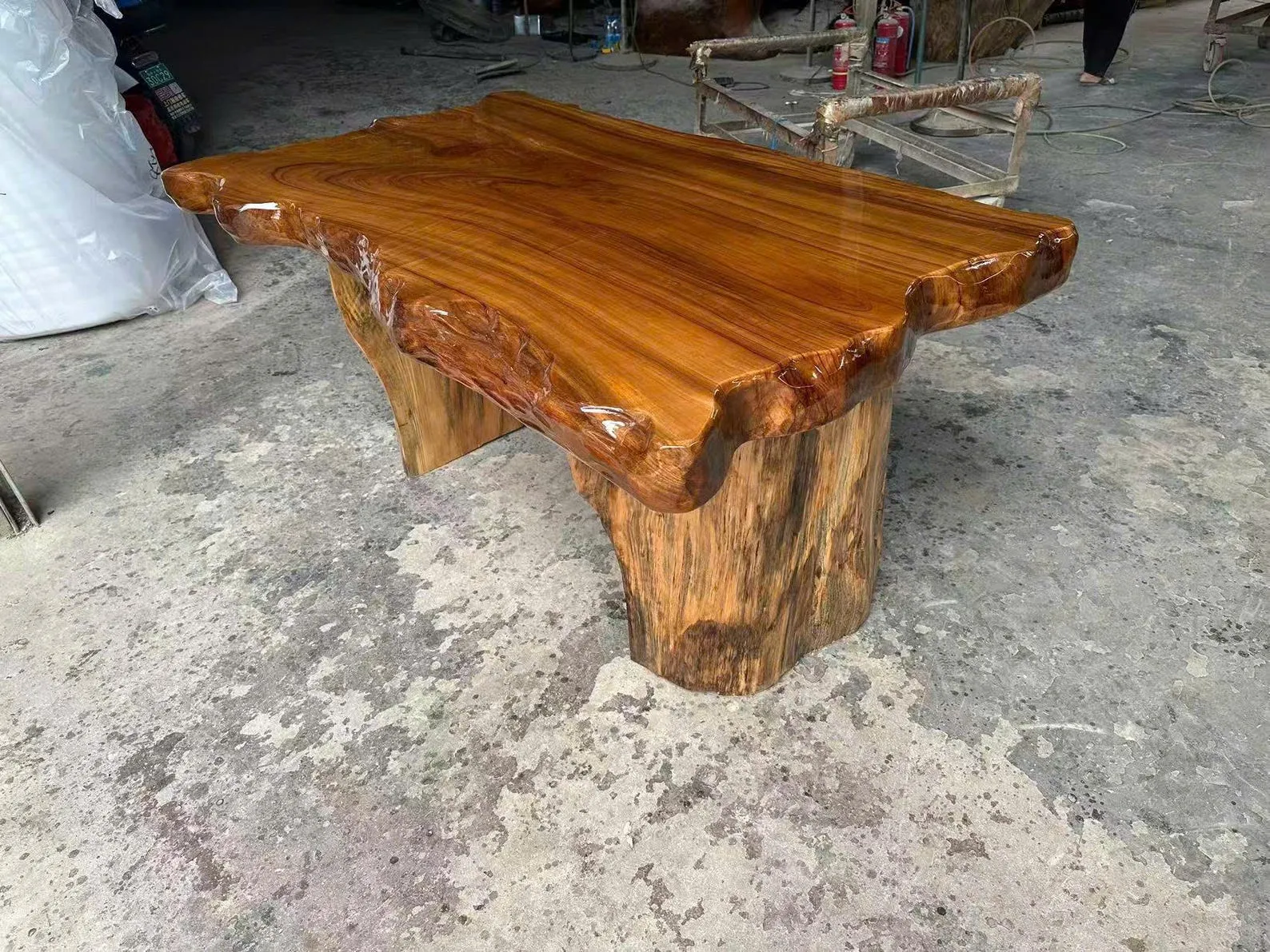 Unique Epoxy Dining Table Handmade Assembly and Disassemble Made from Solid Wood with Unique Wood Grain Home Decor Gift Set - Image 2
