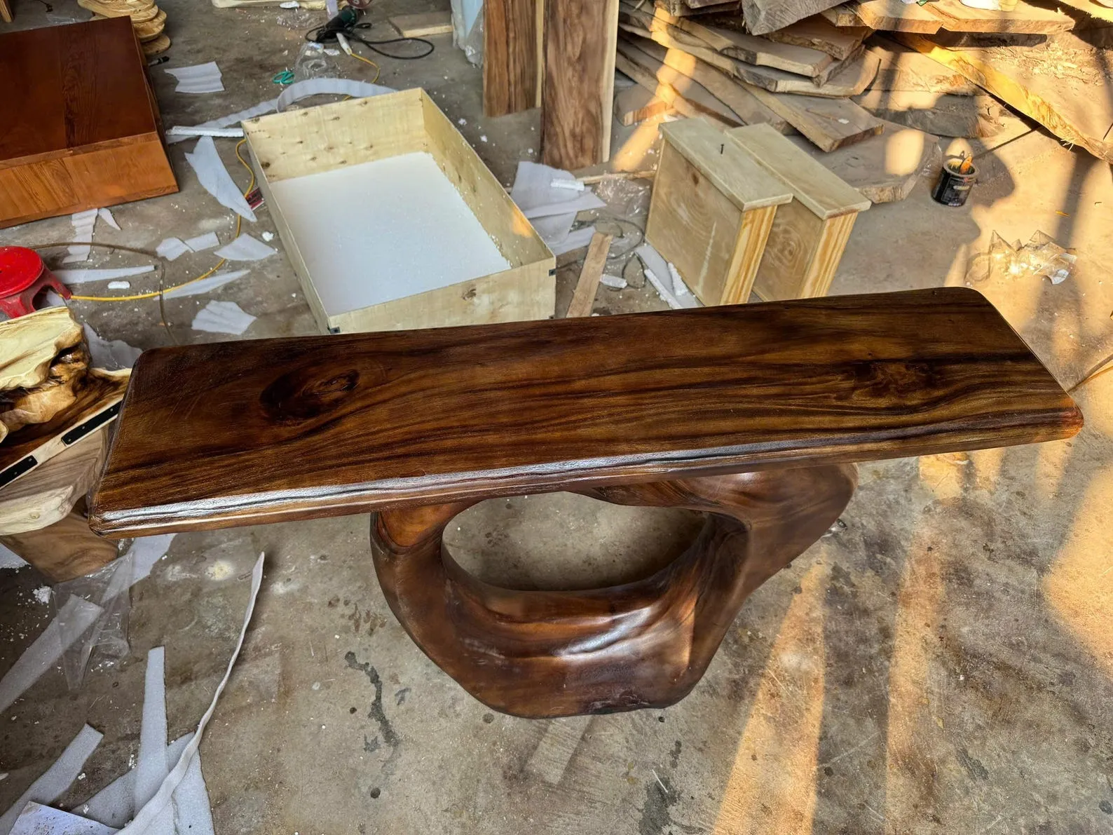 Rustic console table console table side table farmhouse table top solid wood handmade furniture decor living room table gift - Image 2