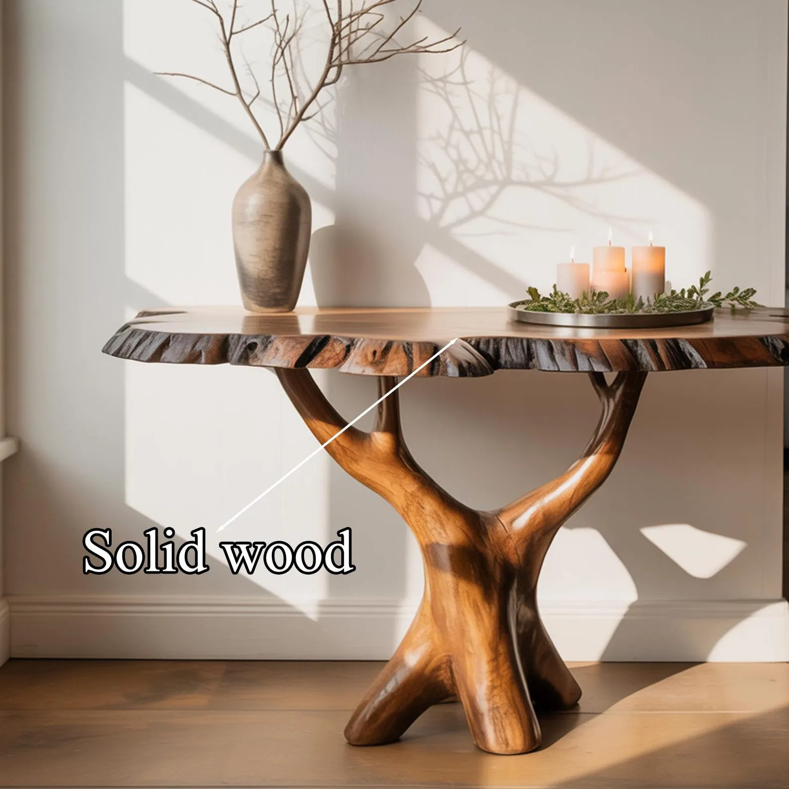 Rustic console table console table side table farmhouse table top solid wood handmade furniture decor living room table gift - Image 6