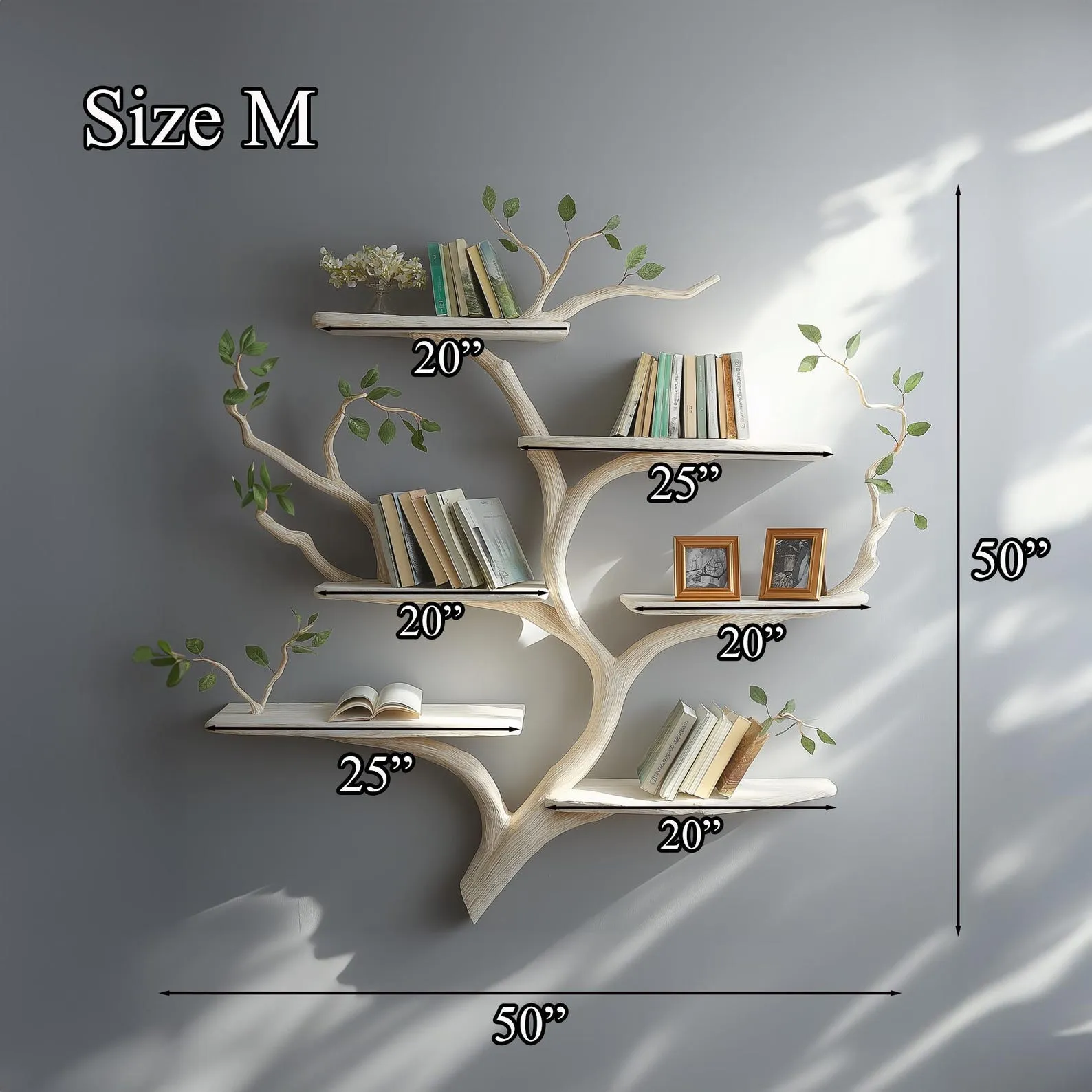 Rustic live edge shelf handmade shelf wall mount shelf nursery bookshelf display shelf decor living room gift her - Image 4