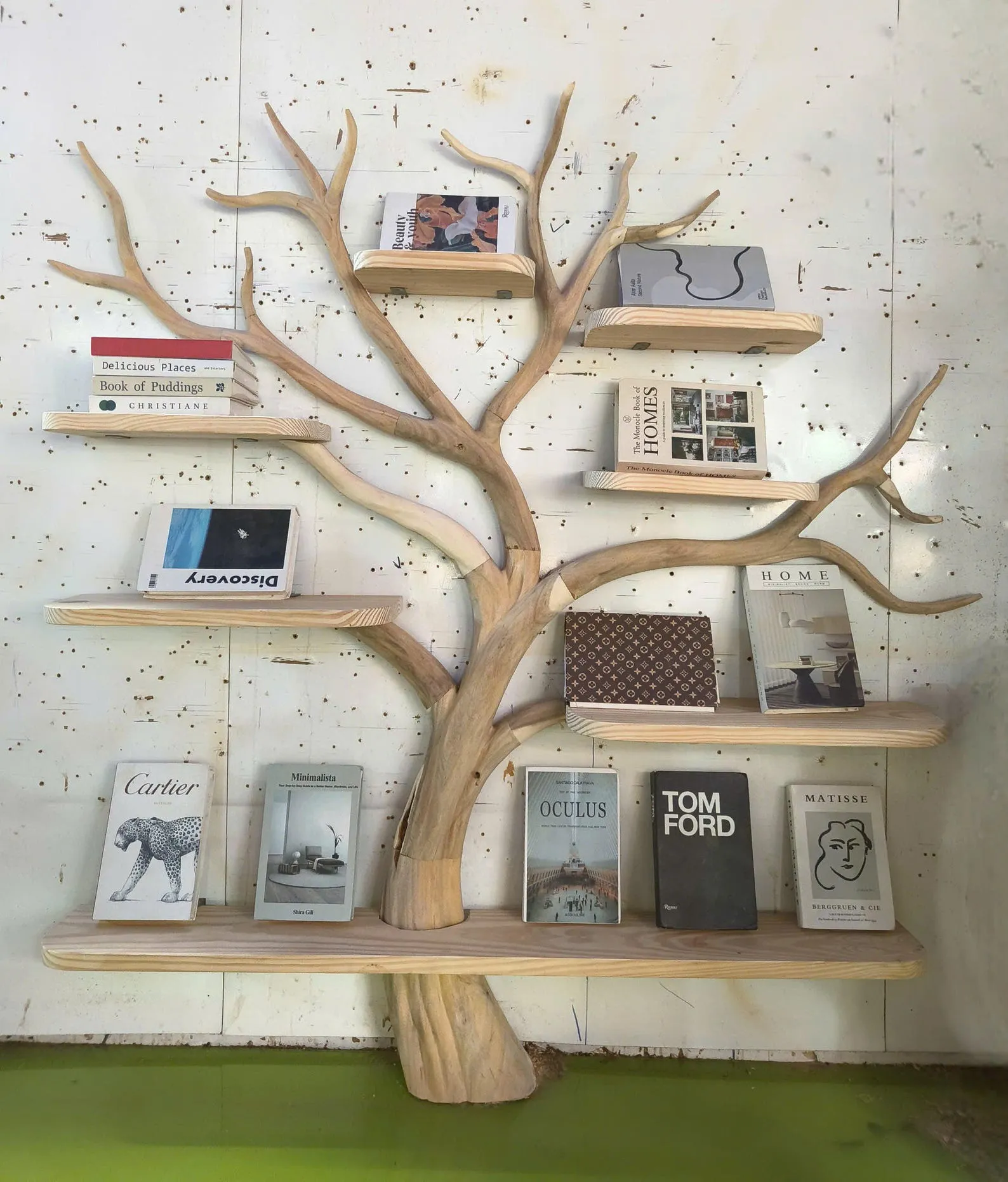 Tree branch bookshelf floating bookshelf book holder book shelf decor handmade furniture decor living room gift for readers - Image 2