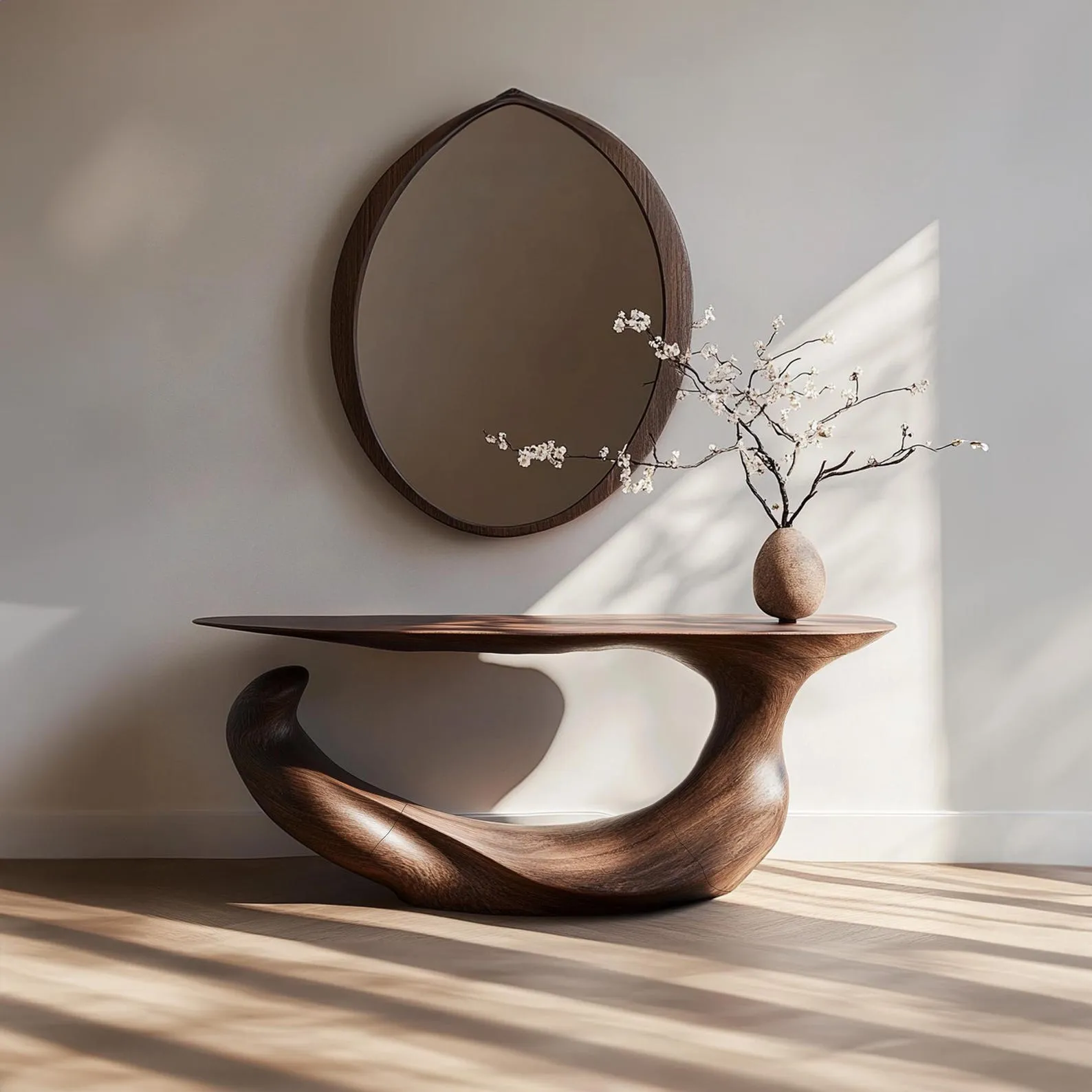 Narrow console table solid wood side table furniture farmhouse table entryway table decor living room gift her