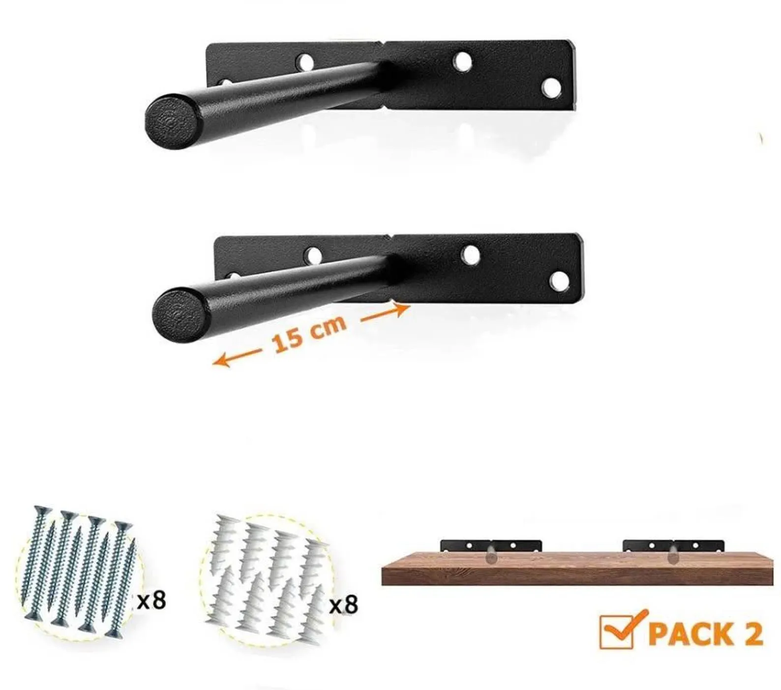 Narrow floating live edge side table with Live edge table entryway Table farmhouse console table handmade rustic natural wood decor home - Image 7