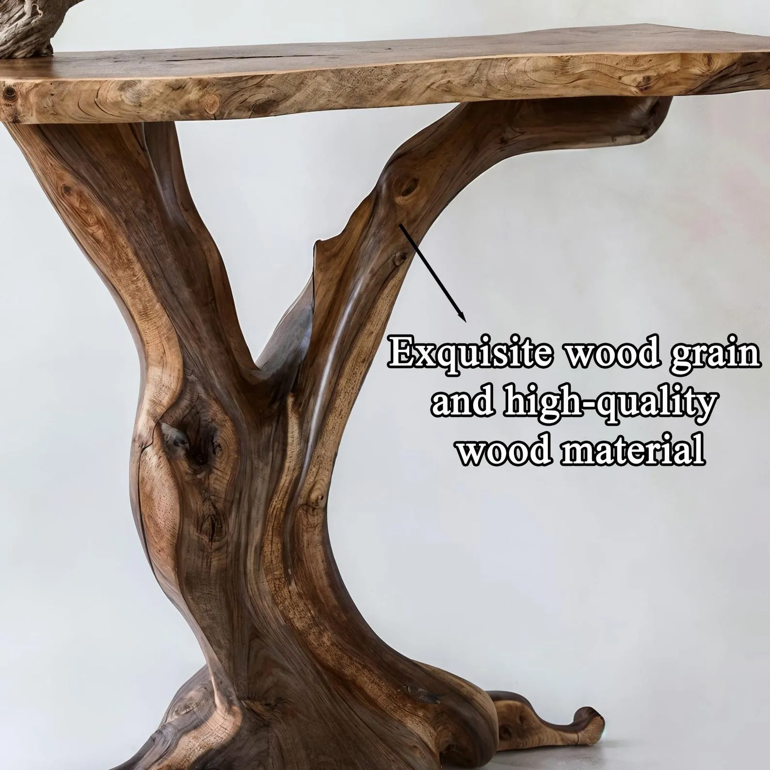 Rustic console table unique solid wood table mid century entry table black walnut console table farmhouse decor handmade furniture - Image 3