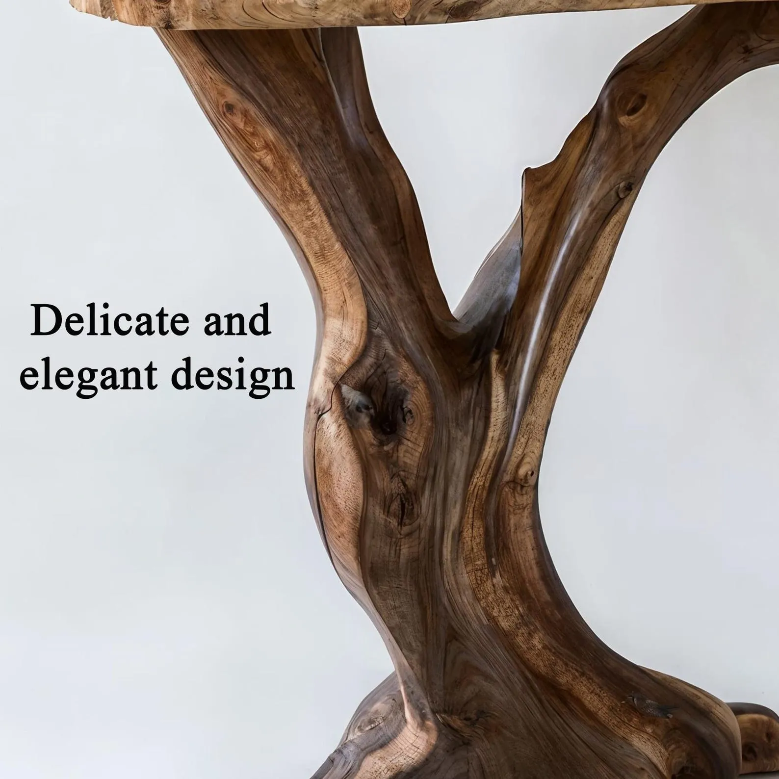 Rustic console table unique solid wood table mid century entry table black walnut console table farmhouse decor handmade furniture - Image 4