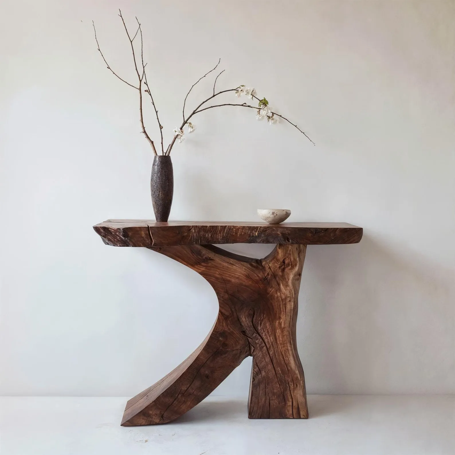 Wood console table farmhouse handmade rustic natural console table live edge entryway table console furniture narrow rustic side table