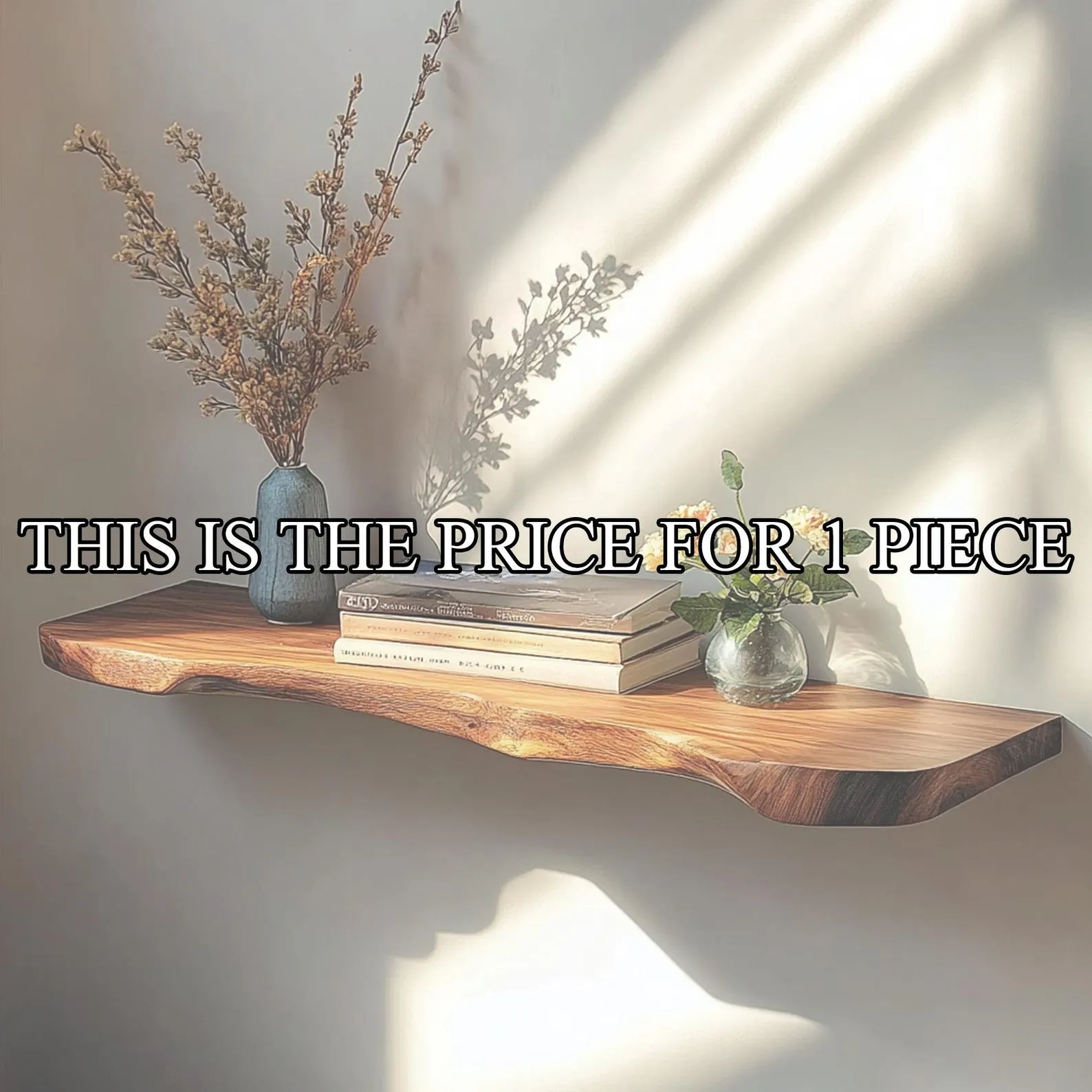 Floating Corner Wall Shelves Aquarium Decoration Live Edge Floating Shelves Wooden Floating Shelves Home Decor Christmas Gift - Image 3