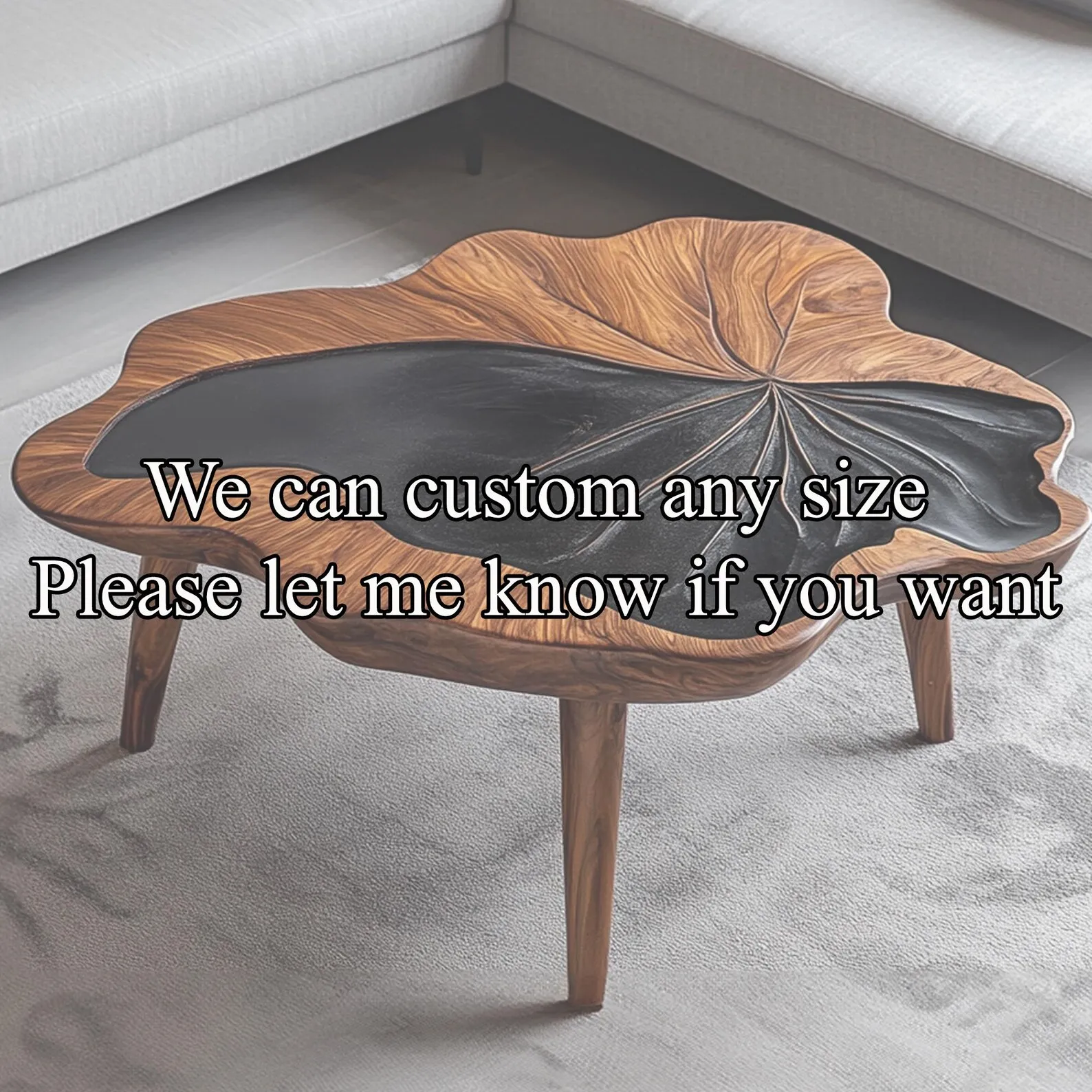 Modern coffee table live edge Farmhouse tamarind wood coffee table farmhouse table reclaimed wood table living room table home decor - Image 5