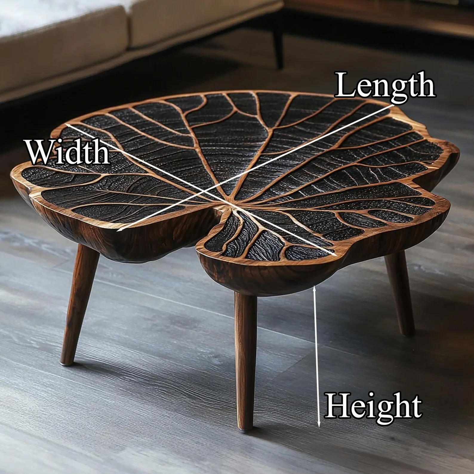 Modern coffee table live edge Farmhouse tamarind wood coffee table farmhouse table reclaimed wood table living room table home decor - Image 4