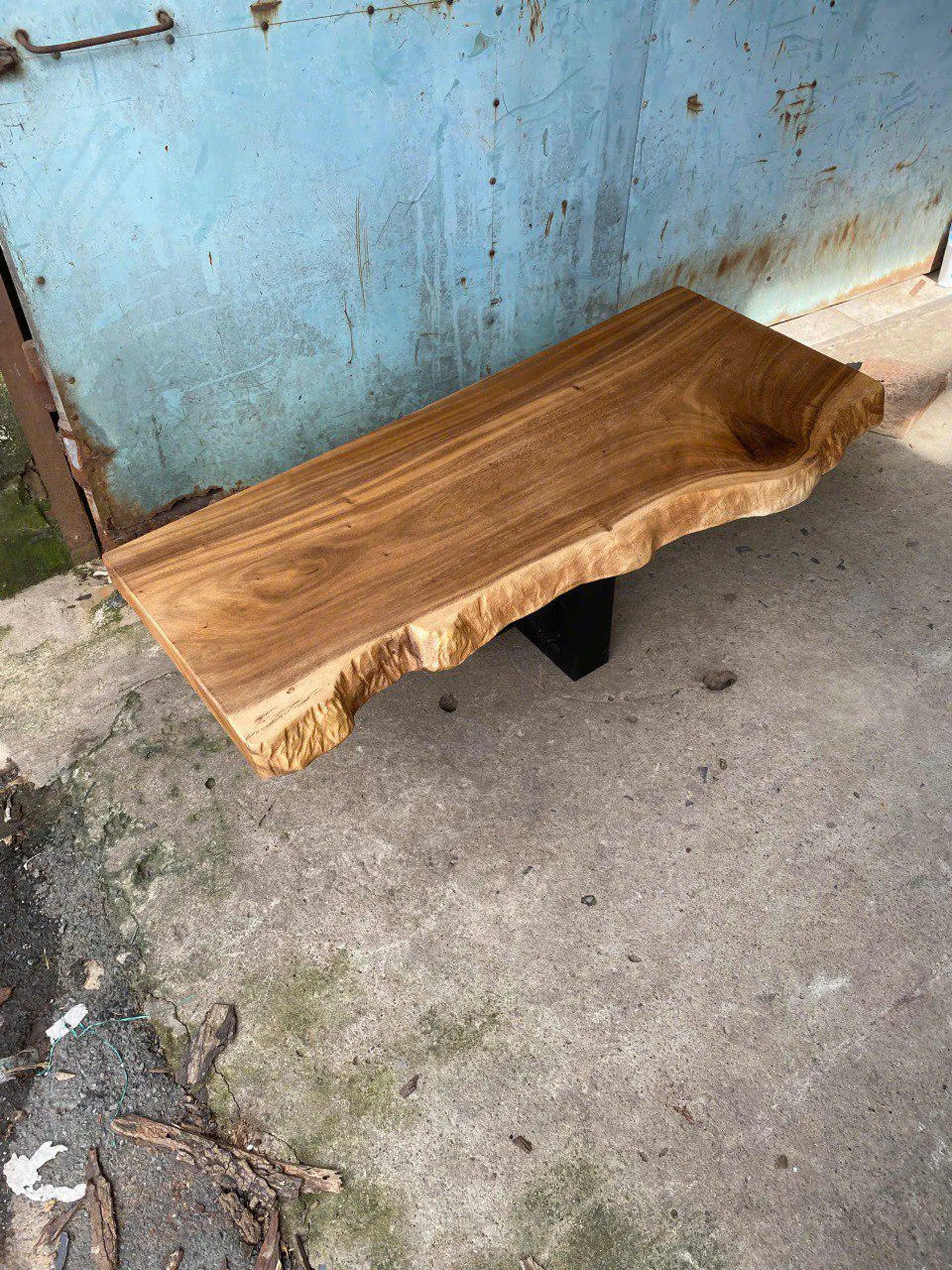 Rustic coffee table modern solid wood coffee table live edge farmhouse table reclaimed wood table living room table living room decor - Image 2