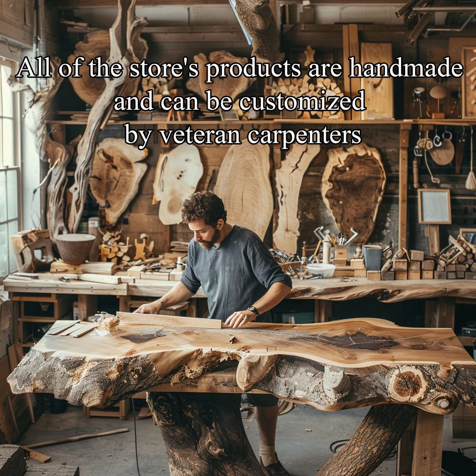 Tree branch montessori bookshelf console narrow table with tree branch bookshelf Mid century bookcase wall mount christmas decor. - Image 6