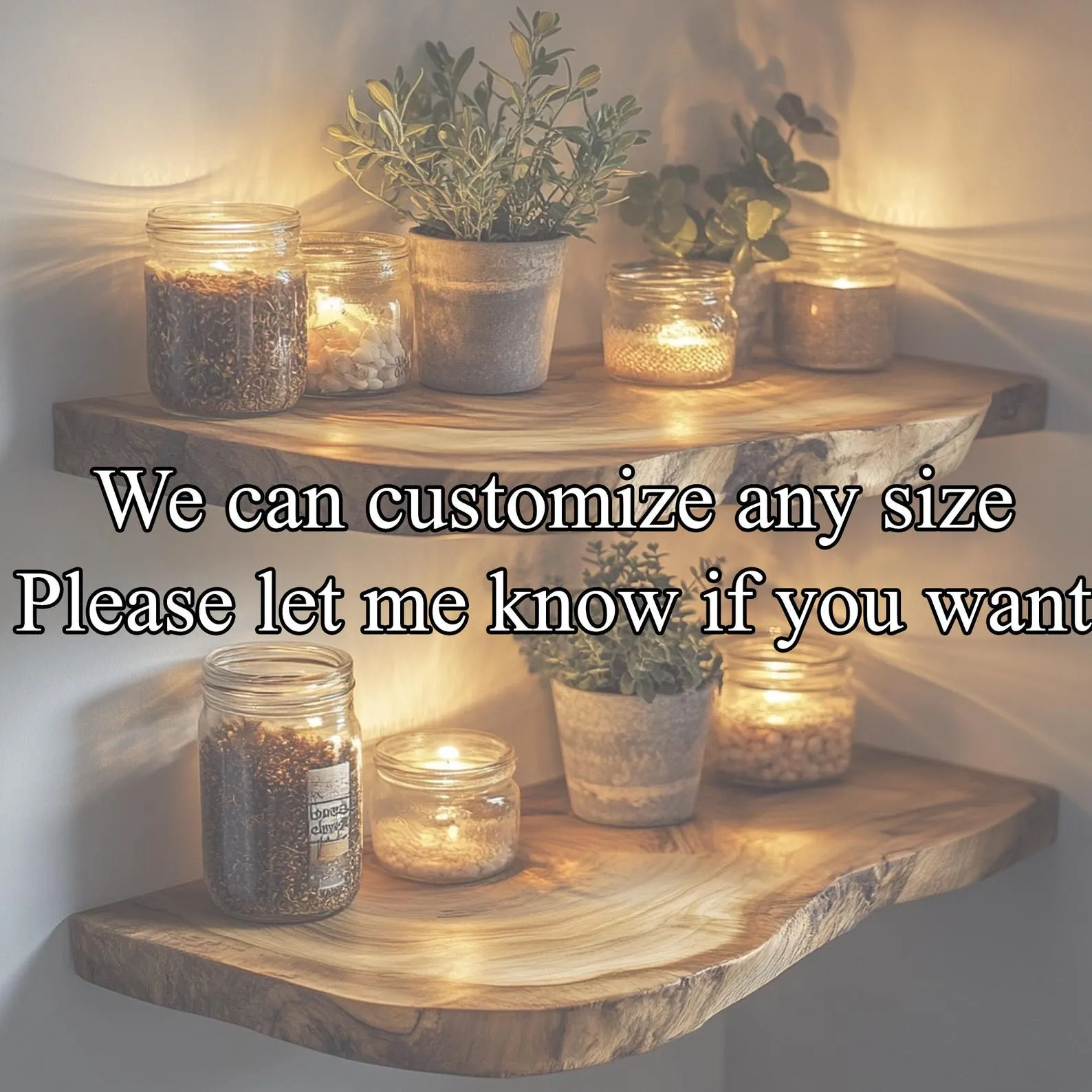 Wood corner floating shelf live edge bookshelf decorations corner rustic wooden shelf wall floating shelf home handmade furniture - Image 5