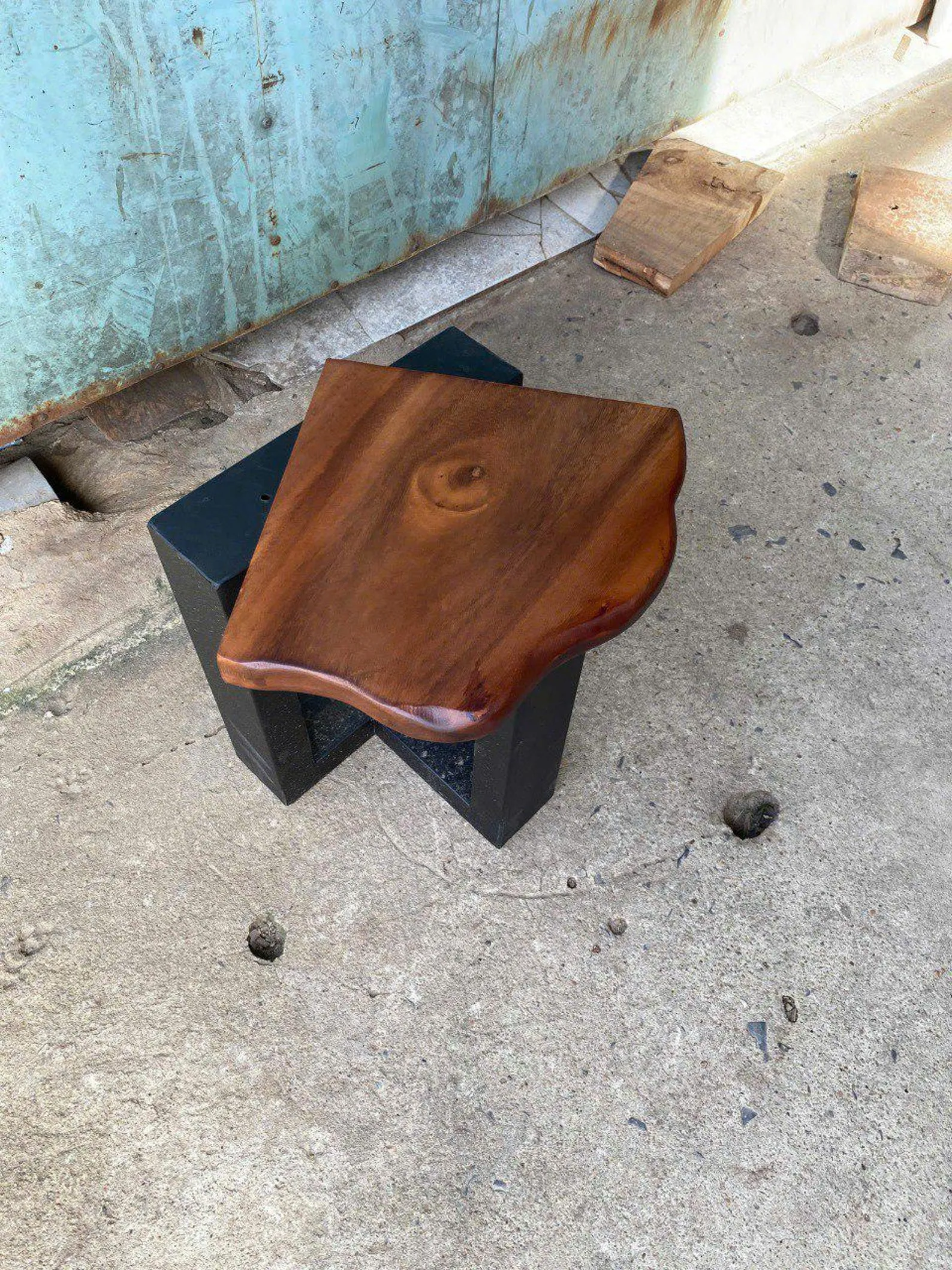 Corner rustic wooden shelf, Bookshelf decorations home decor, Rustic live edge corner floating shelf christmas wall shelf christmas gift - Image 3