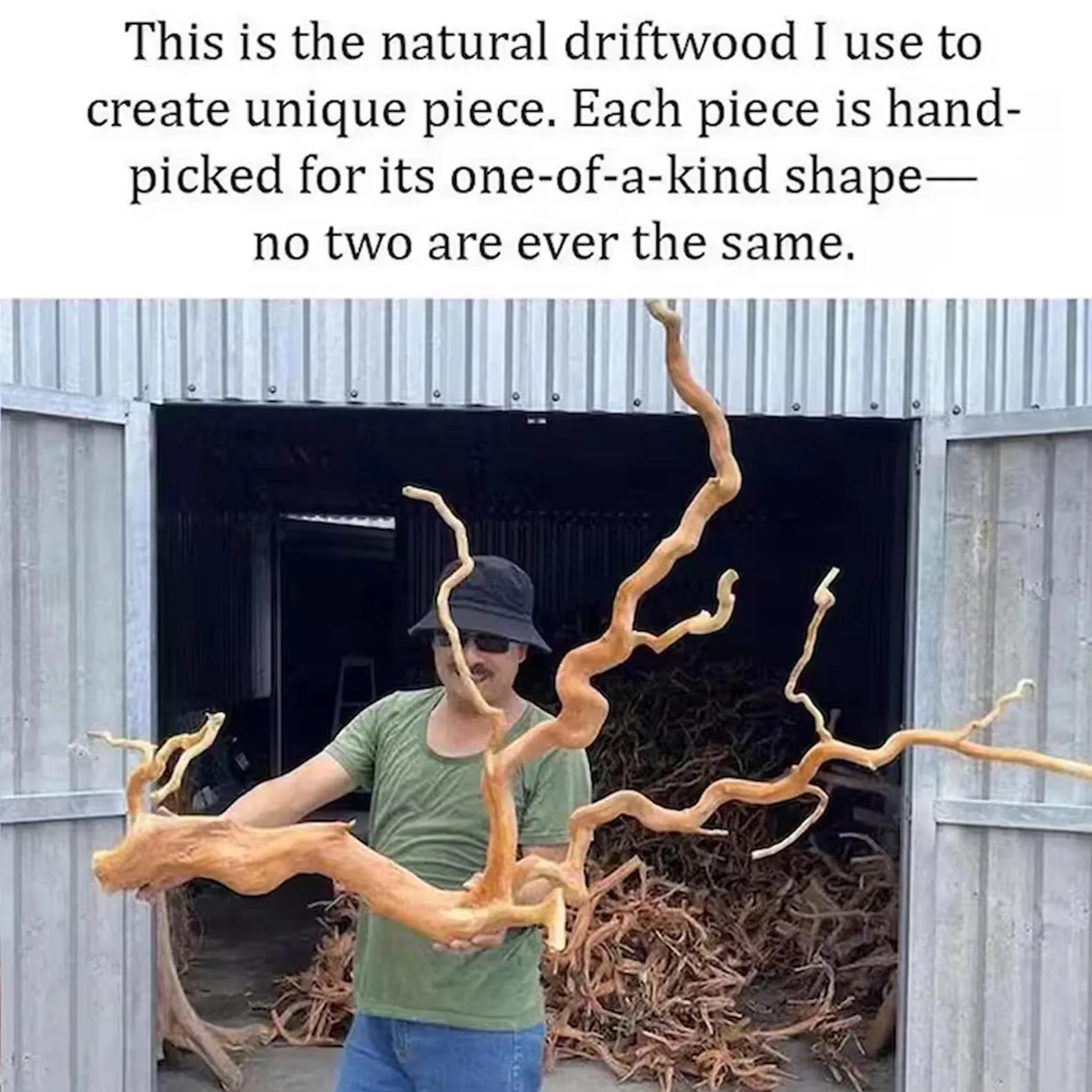 Floating shelves tree branch book shelf handcrafted reclaimed solid wood bookcase sculpture driftwood shelf decor home - Image 7