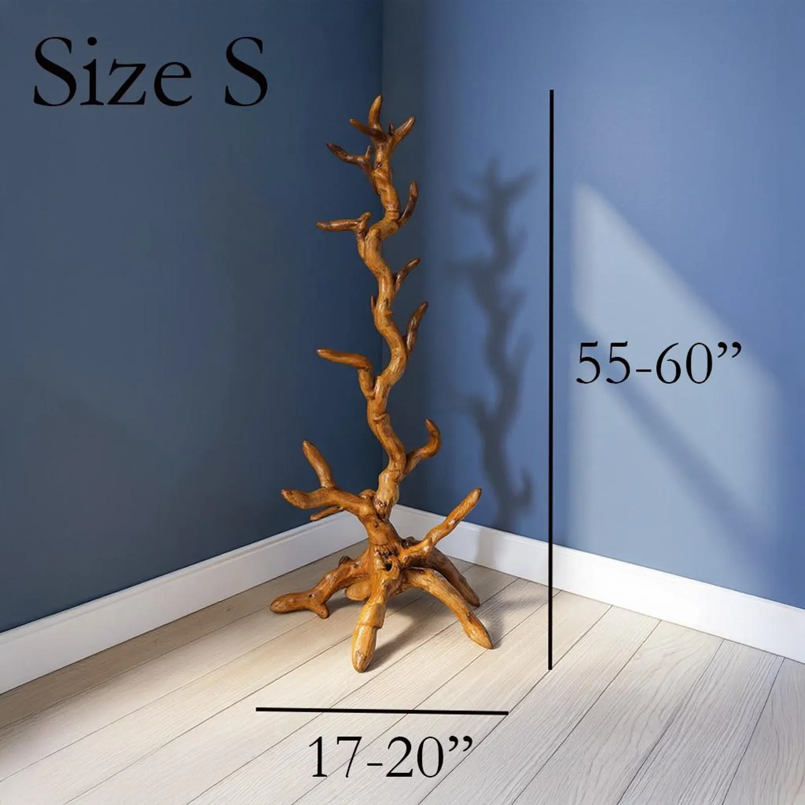 Driftwood free standing coat rack handcrafted coat tree branch wooden coat rack clothes rack - Image 10